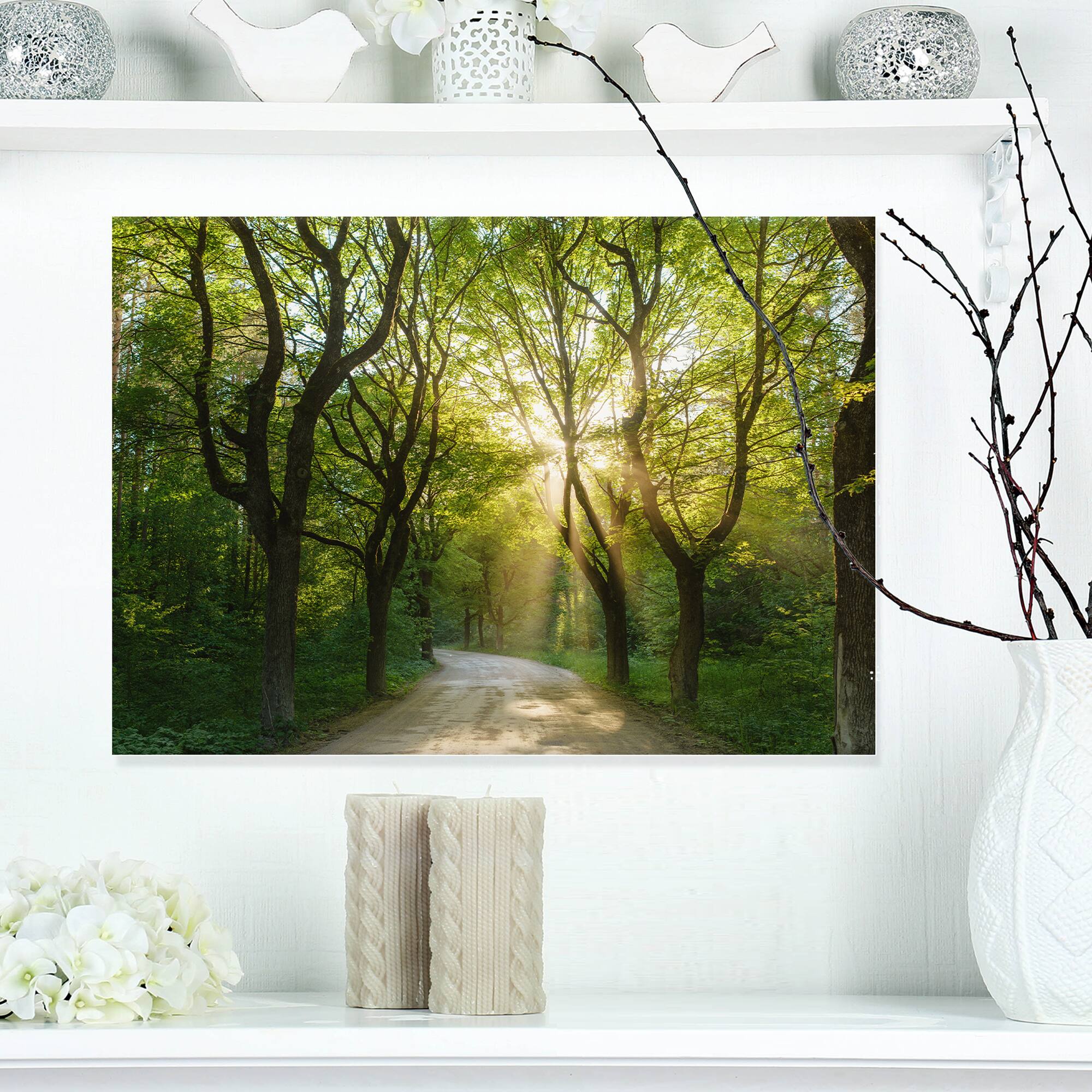 Designart - Evening in Green Forest