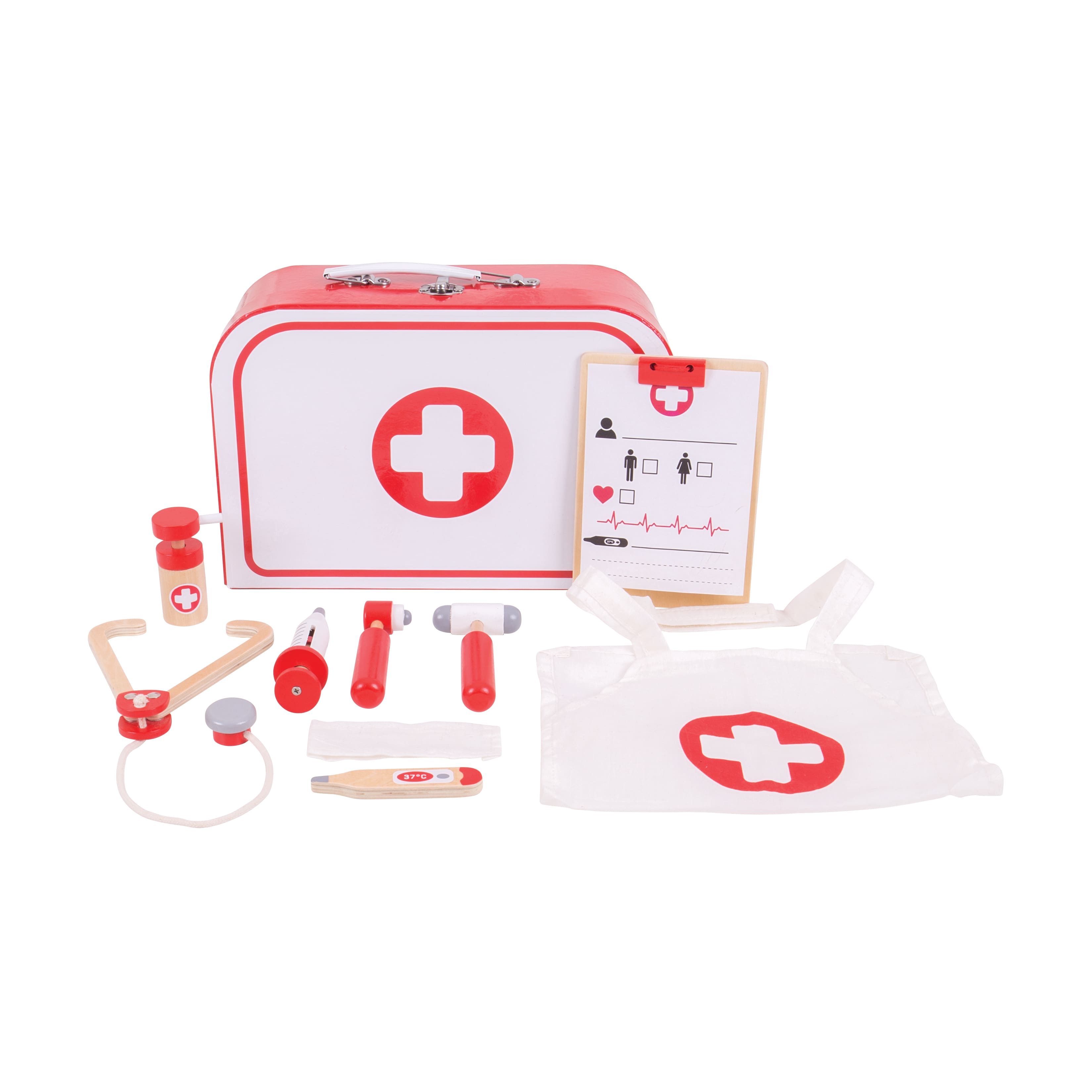 Wooden Doctor's Kit