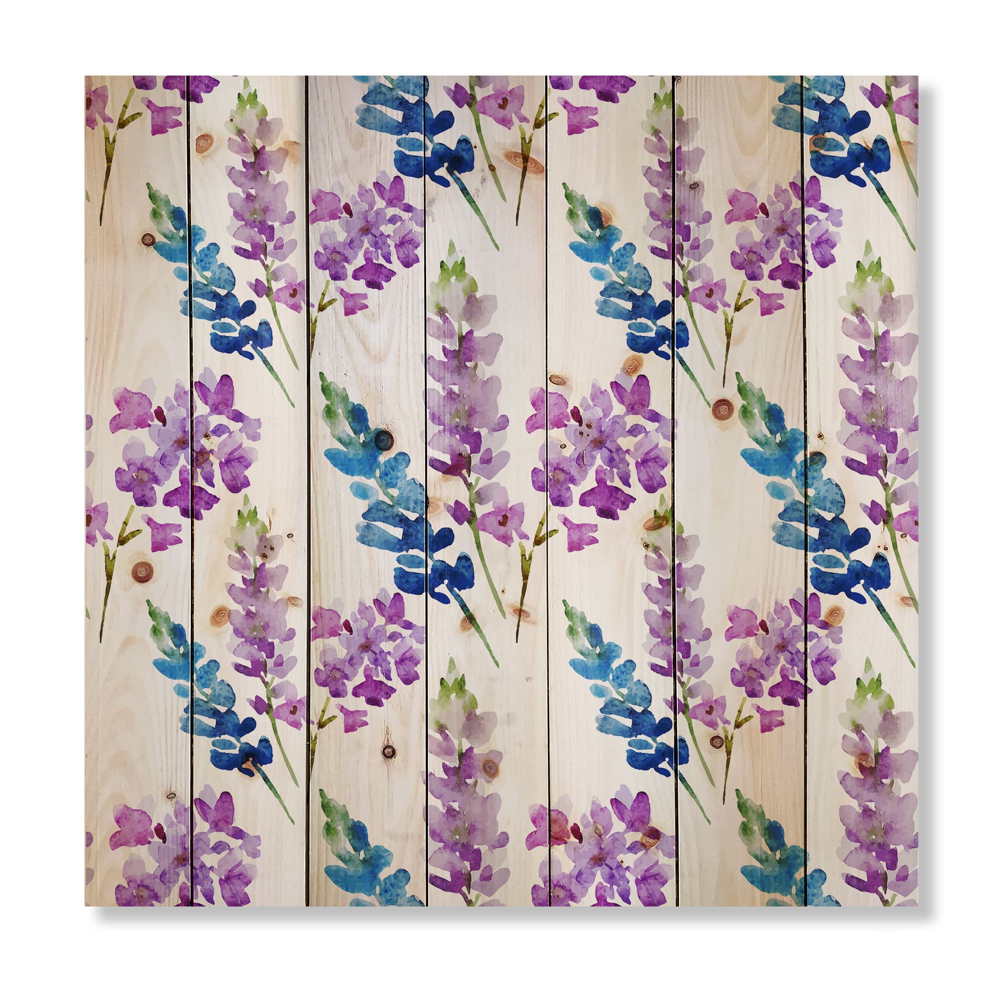 Designart - Pink and Purple Floral Pattern
