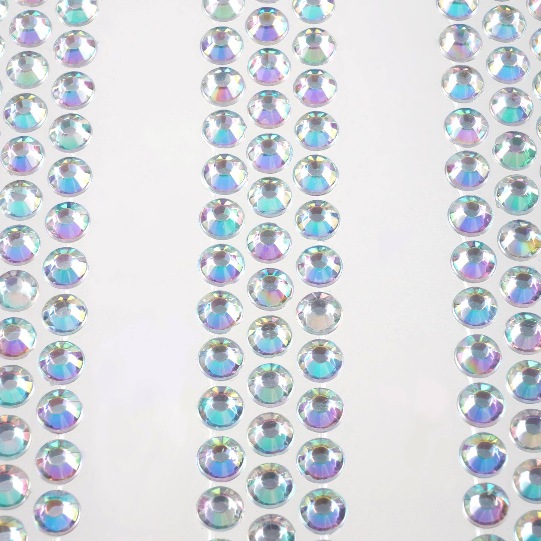 12 Packs: 3 ct. (36 total) Iridescent Clear Rhinestone Borders by Recollections™