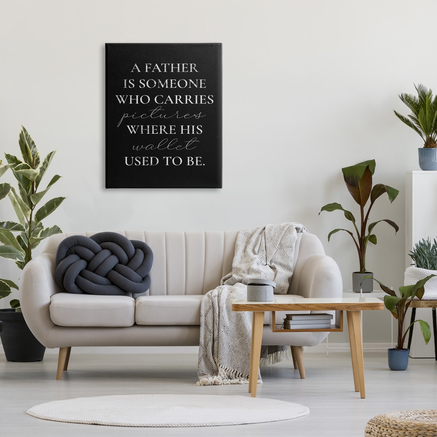 Stupell Industries Pictures Where Wallet Used To Be Father Canvas Wall Art