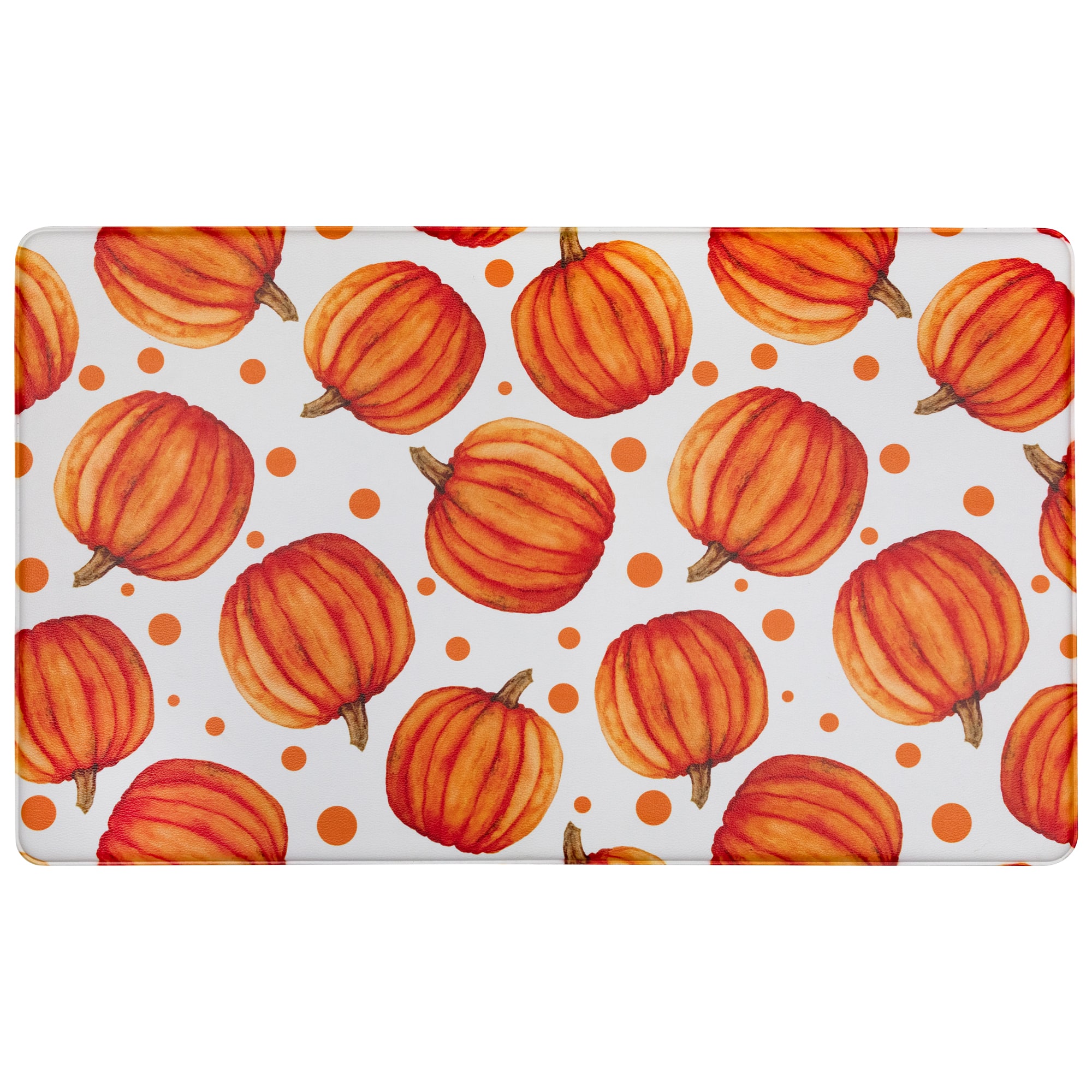 Northlight 17.75" x 29.5" Pumpkins Fall Harvest Kitchen Comfort Anti-Fatigue Floor Mat
