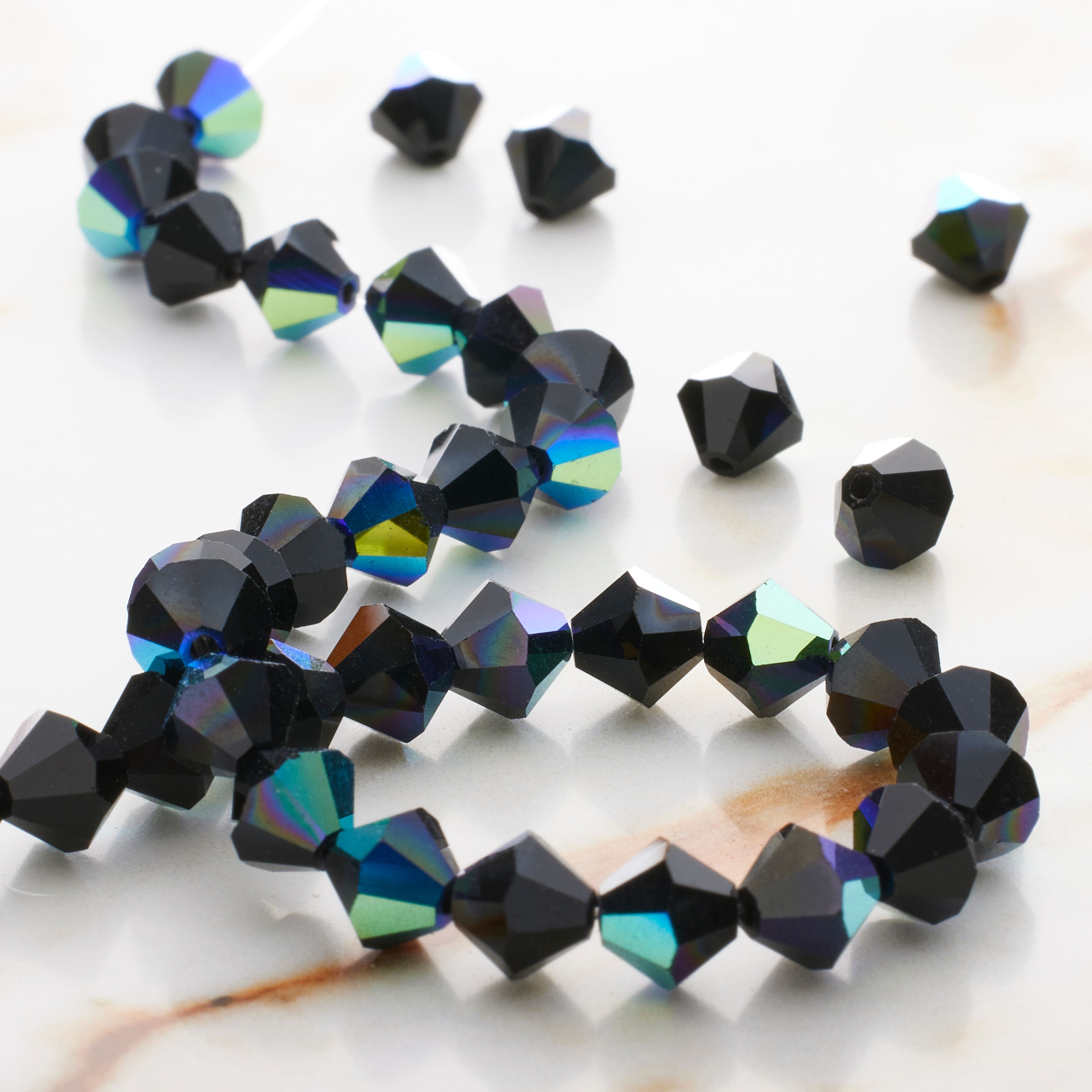 12 Pack: Preciosa Glass Crystal Bicone Beads, 6mm by Bead Landing™