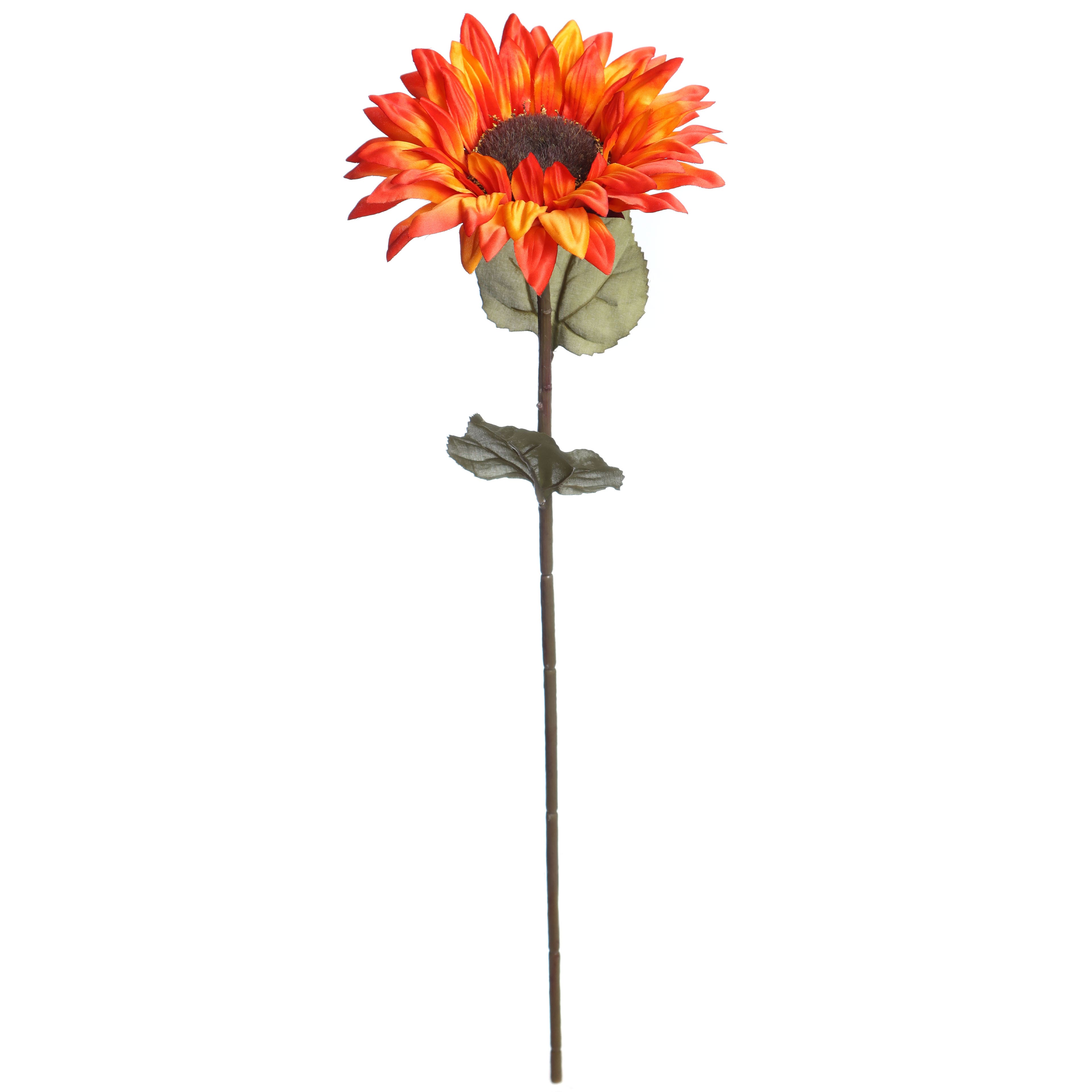 28" Orange Sunflower Stem by Ashland®