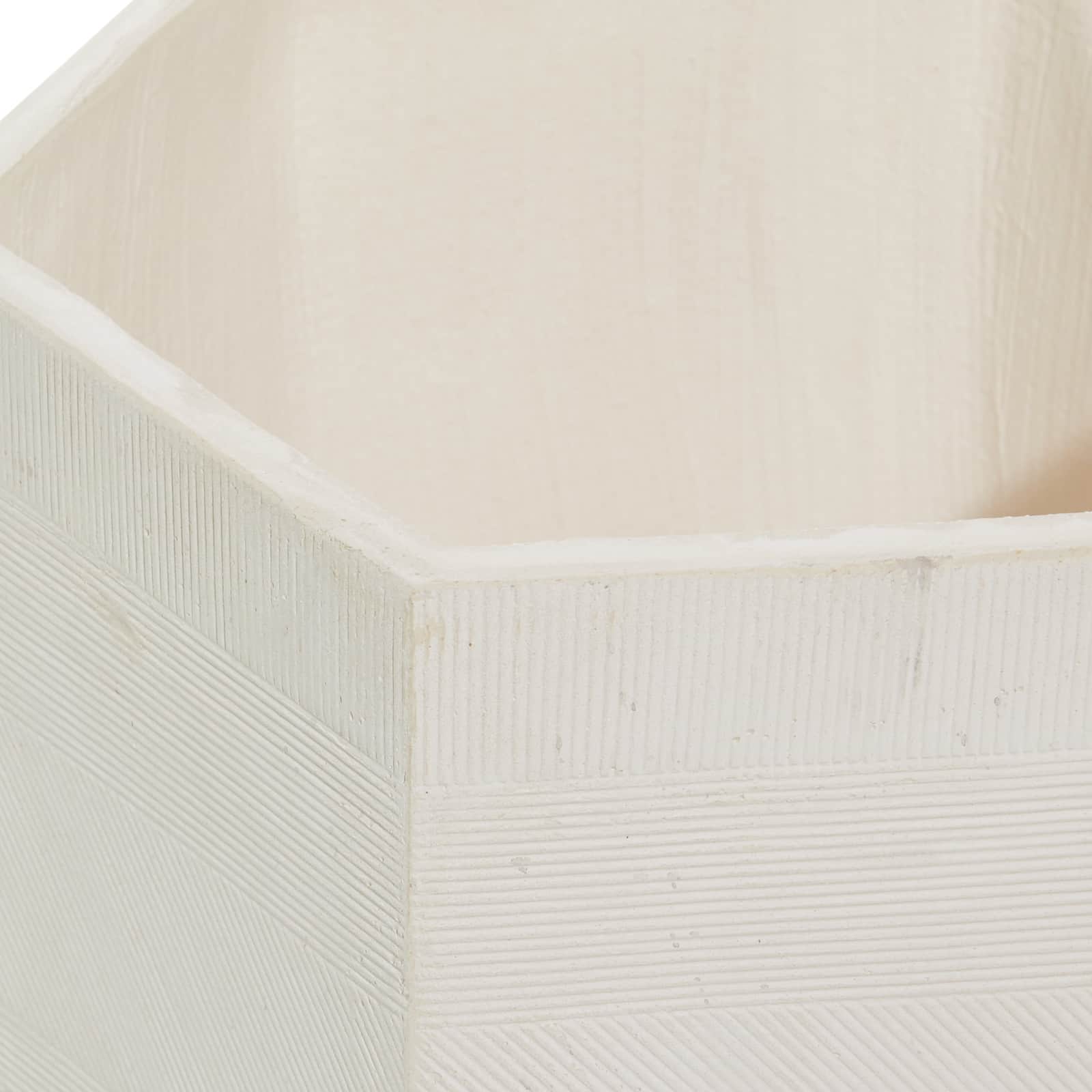 Contemporary Polystone Planter Set