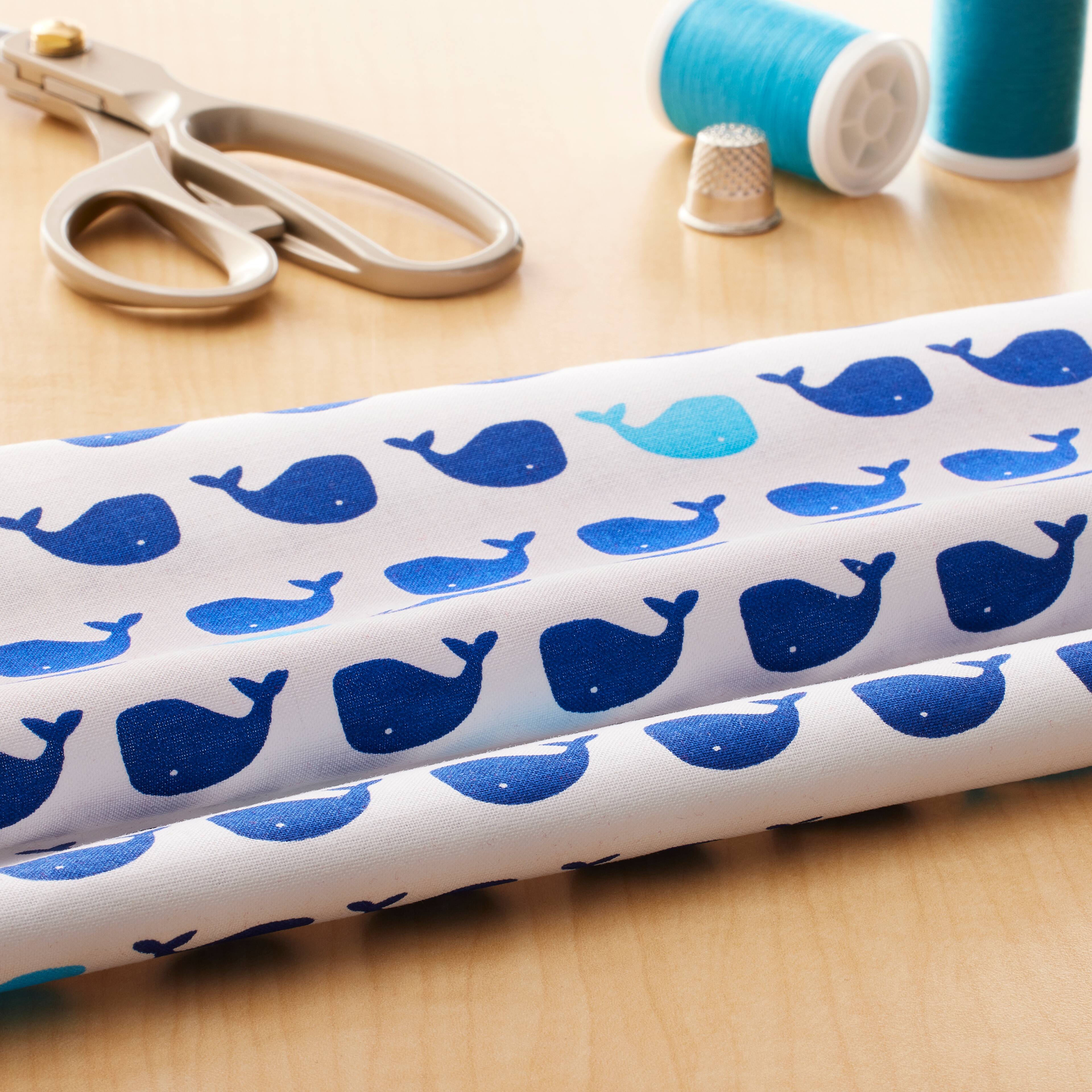 Whales Fabric By Loops & Threads®