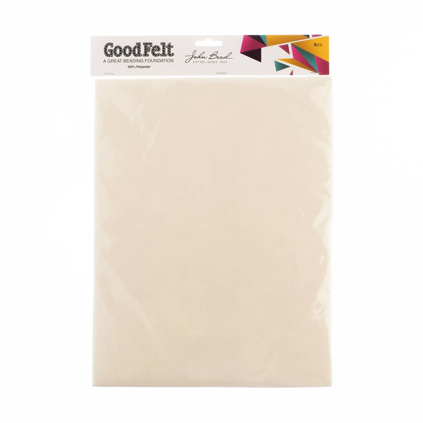 John Bead GoodFelt Beading Foundation, 8.5 x 11", 4ct.