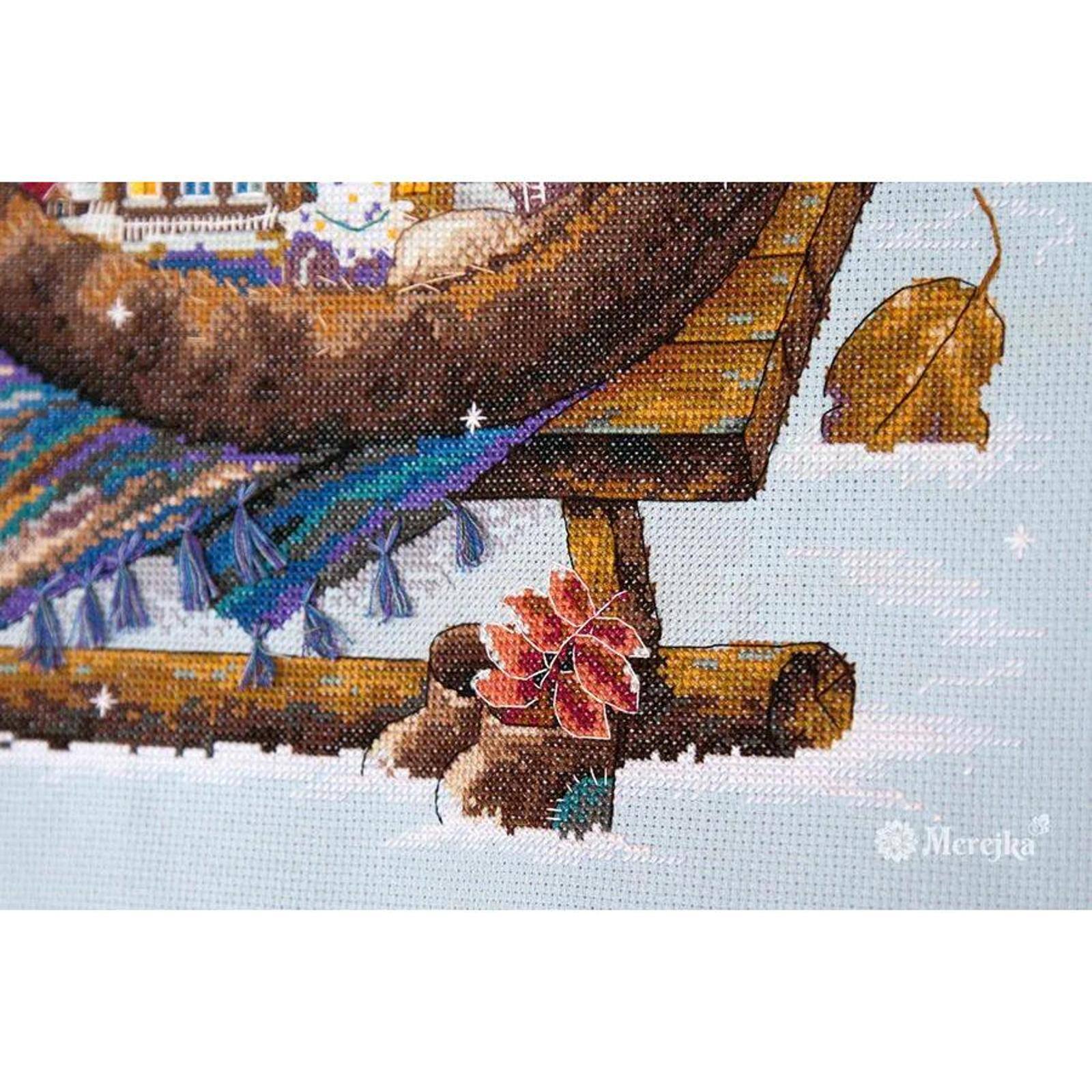 Merejka® Cozy Winter Counted Cross Stitch Kit
