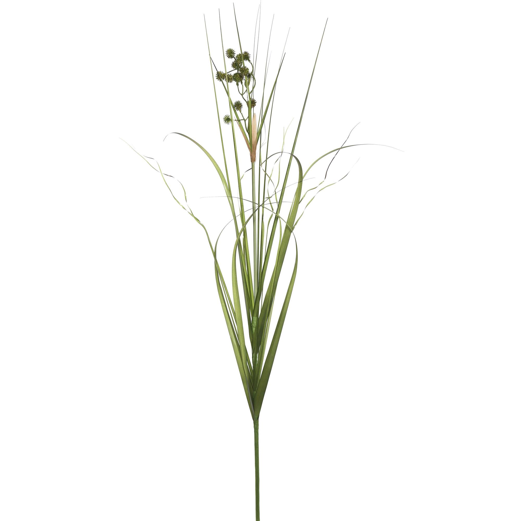 4 Pack: Green Grass With Pomp Balls Spray