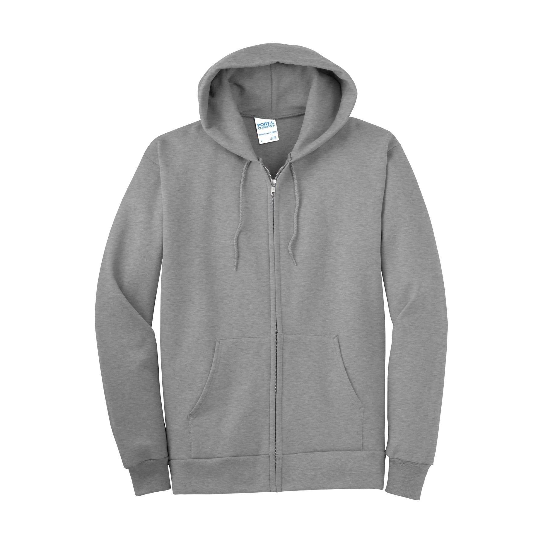 Port & Company® Essential Fleece Full-Zip Hooded Sweatshirt