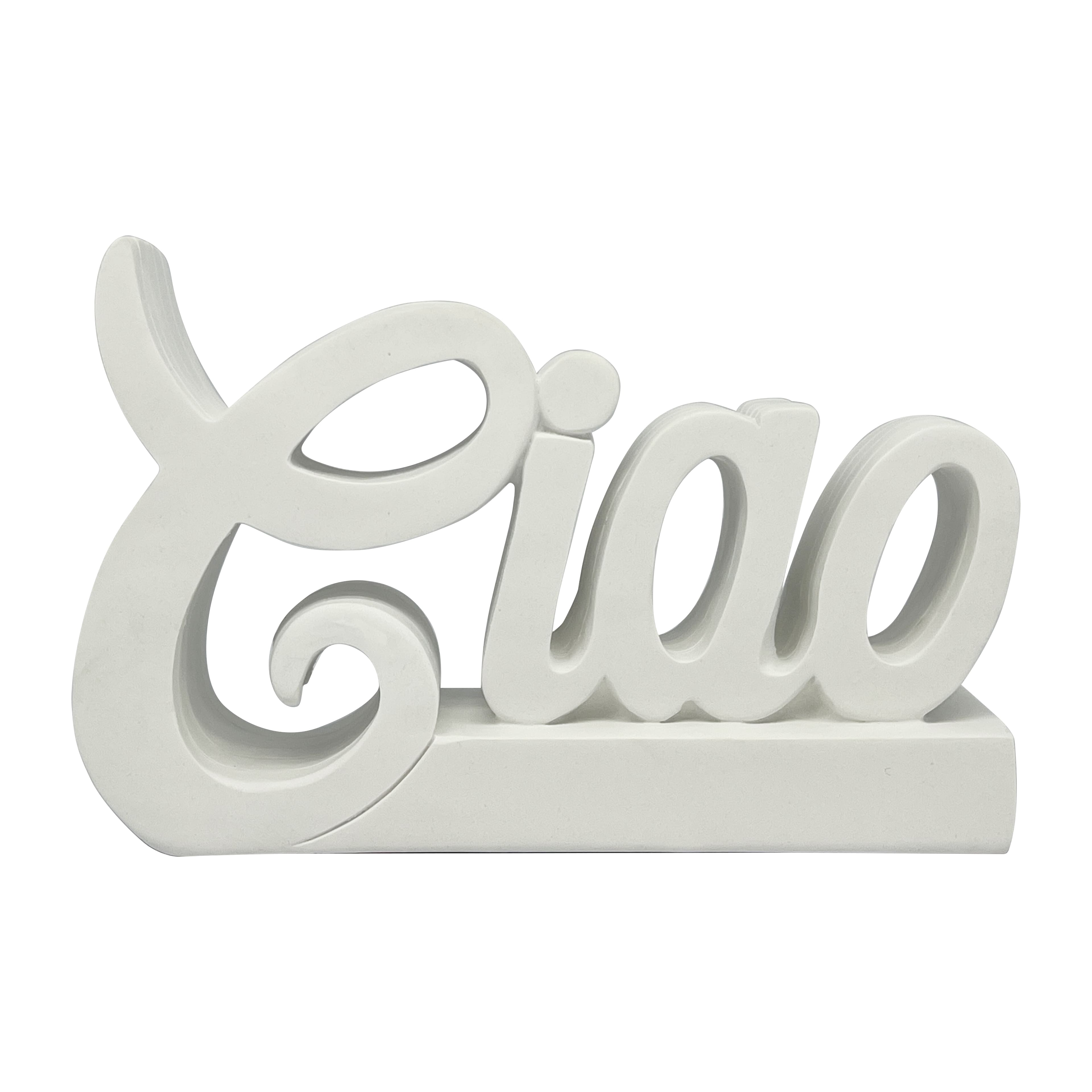 Jonathan Adler x Michaels 8.25" Script DIY Resin Ciao Figurine