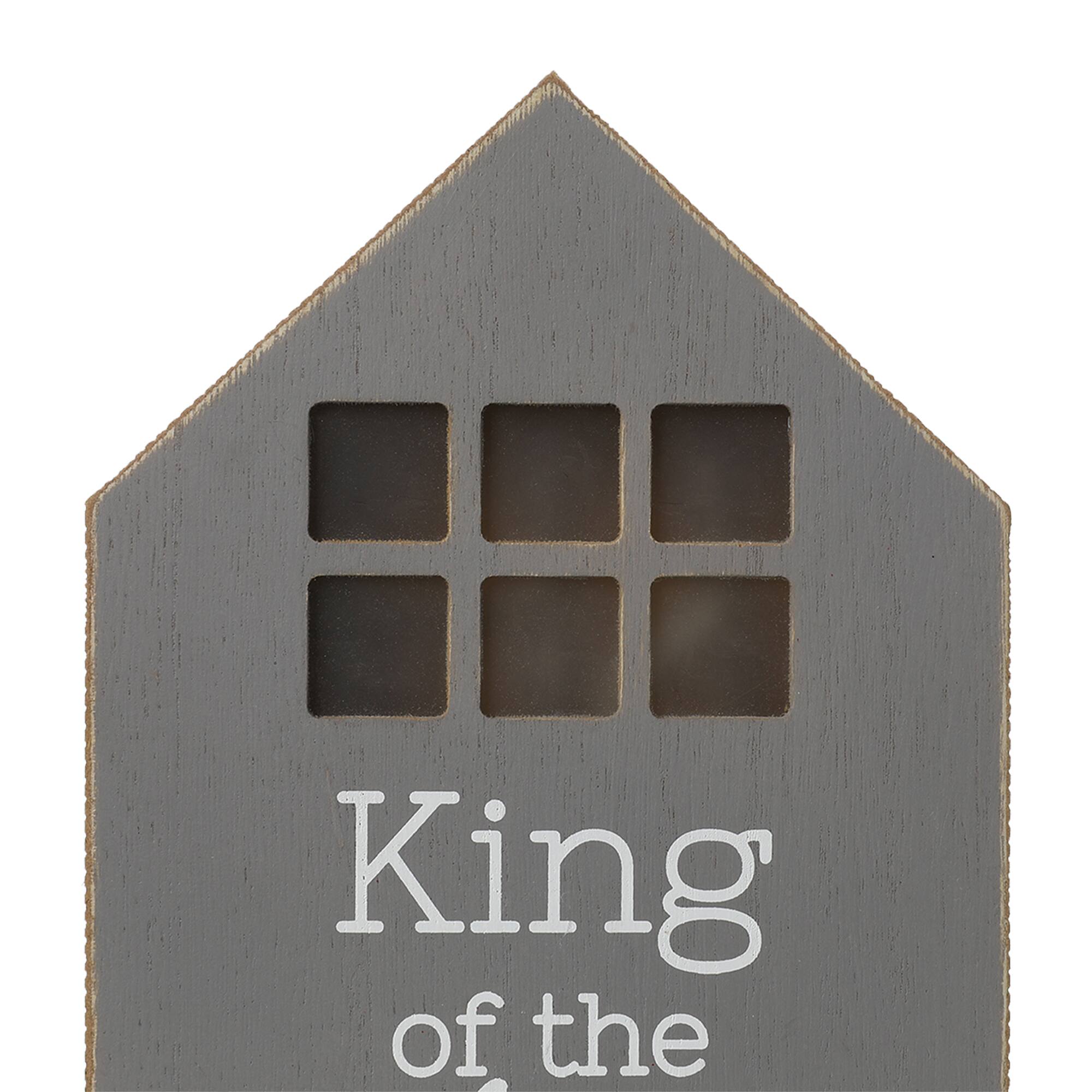 Glitzhome® Lighted Father's Day Table Block Sign Set