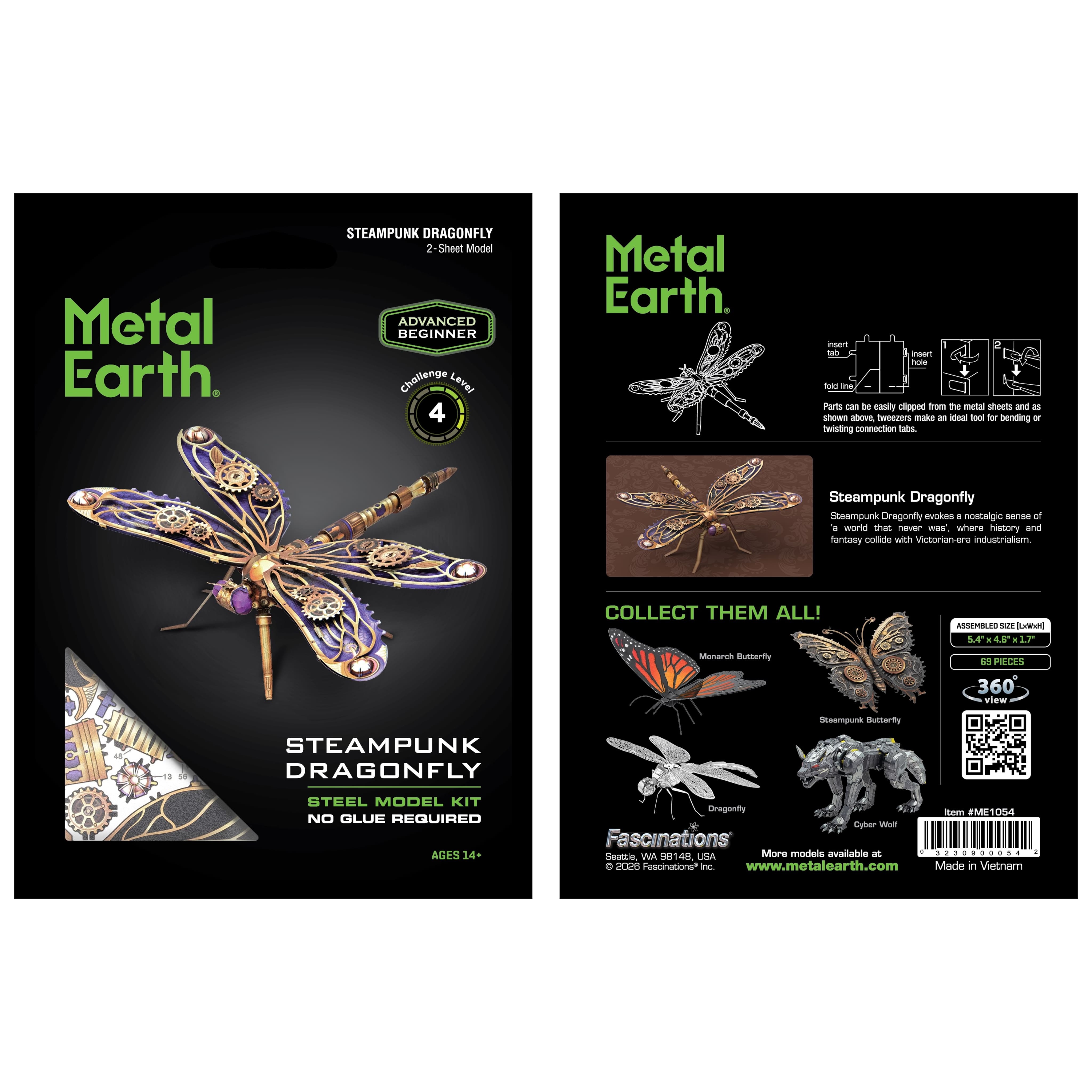 Metal Earth® Steampunk Dragonfly Steel Model Kit
