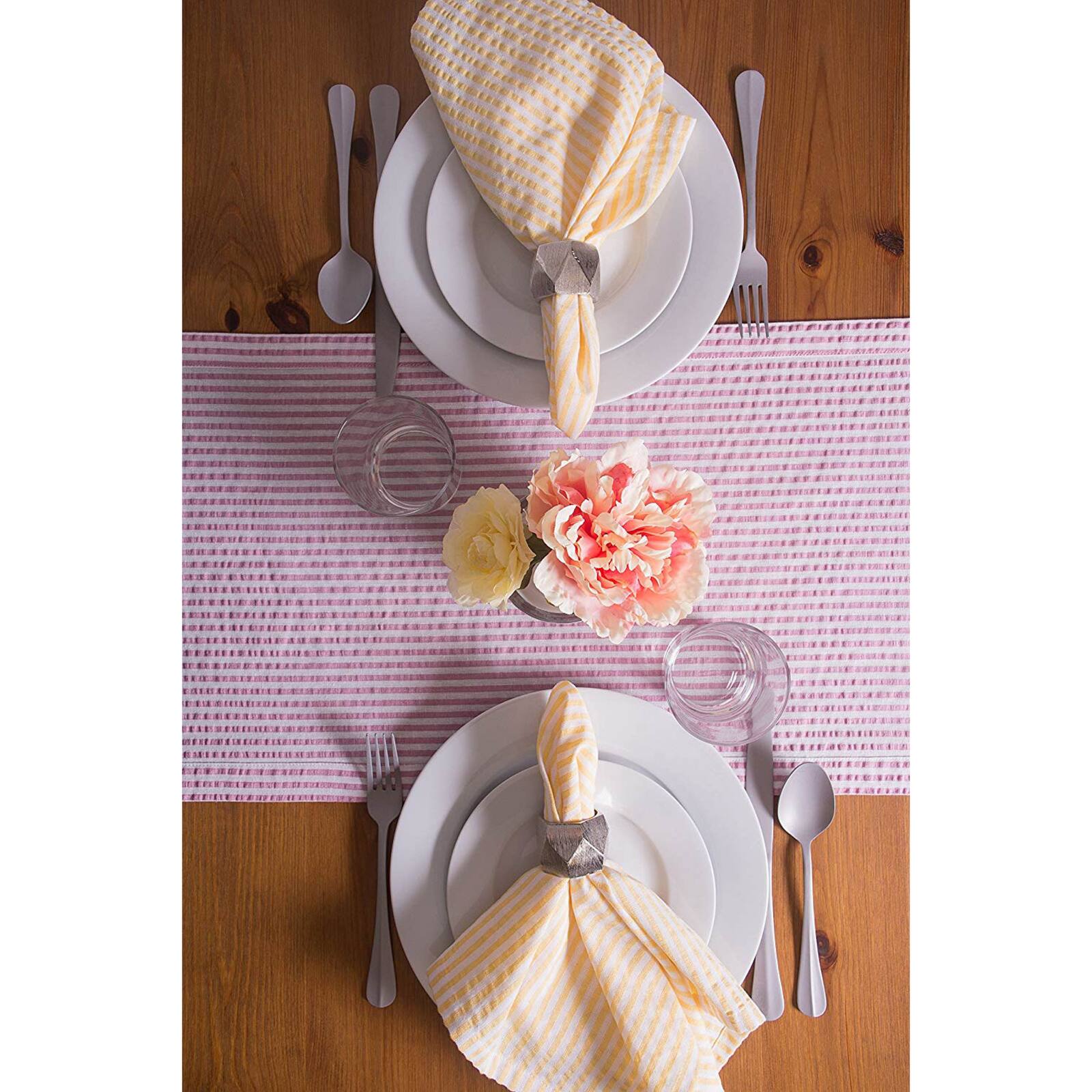 DII® 108" Seersucker Table Runner