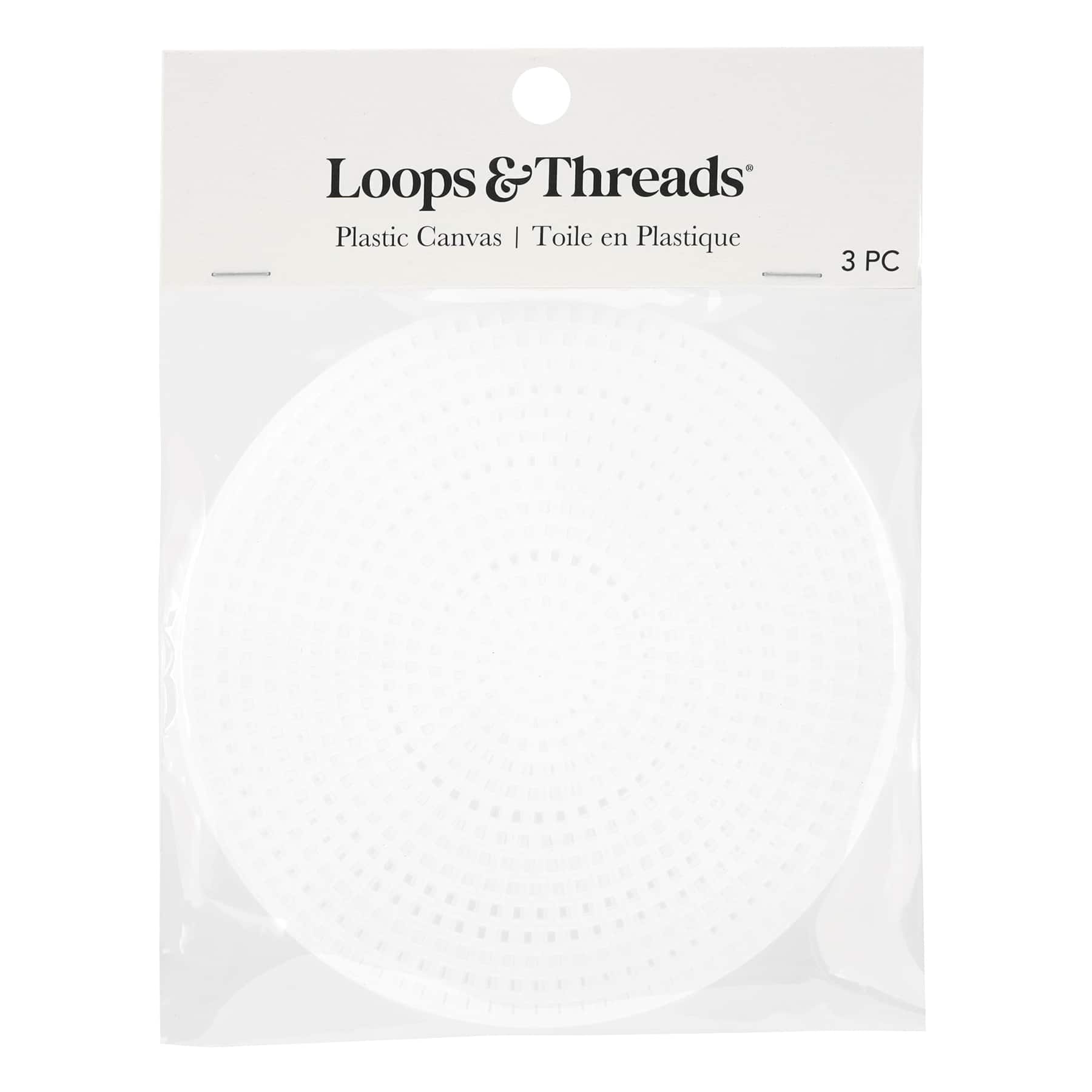 4.5" Clear Circle Plastic Canvases by Loops & Threads®