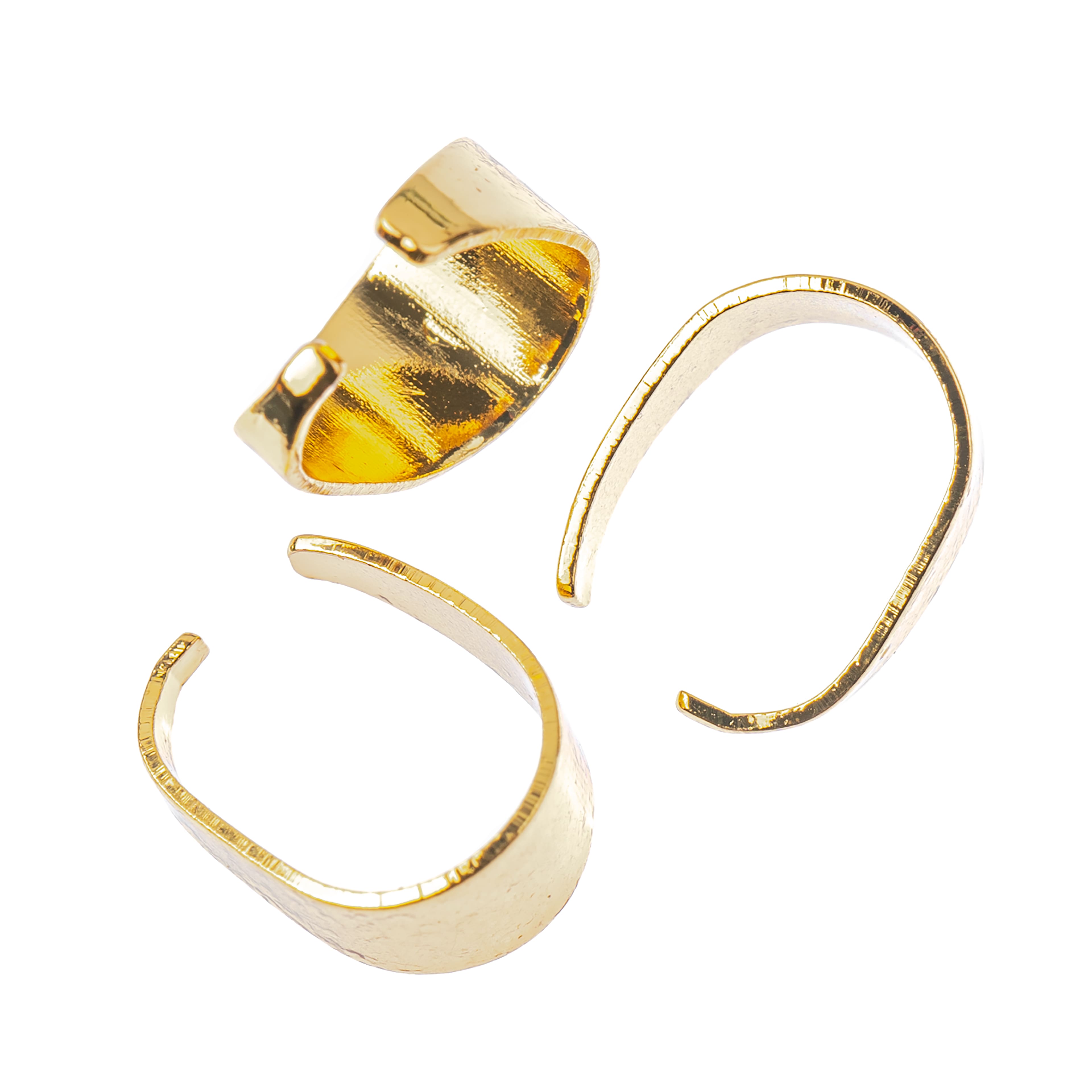 10mm 18K Gold-Plated Pinch Bails by Bead Landing™