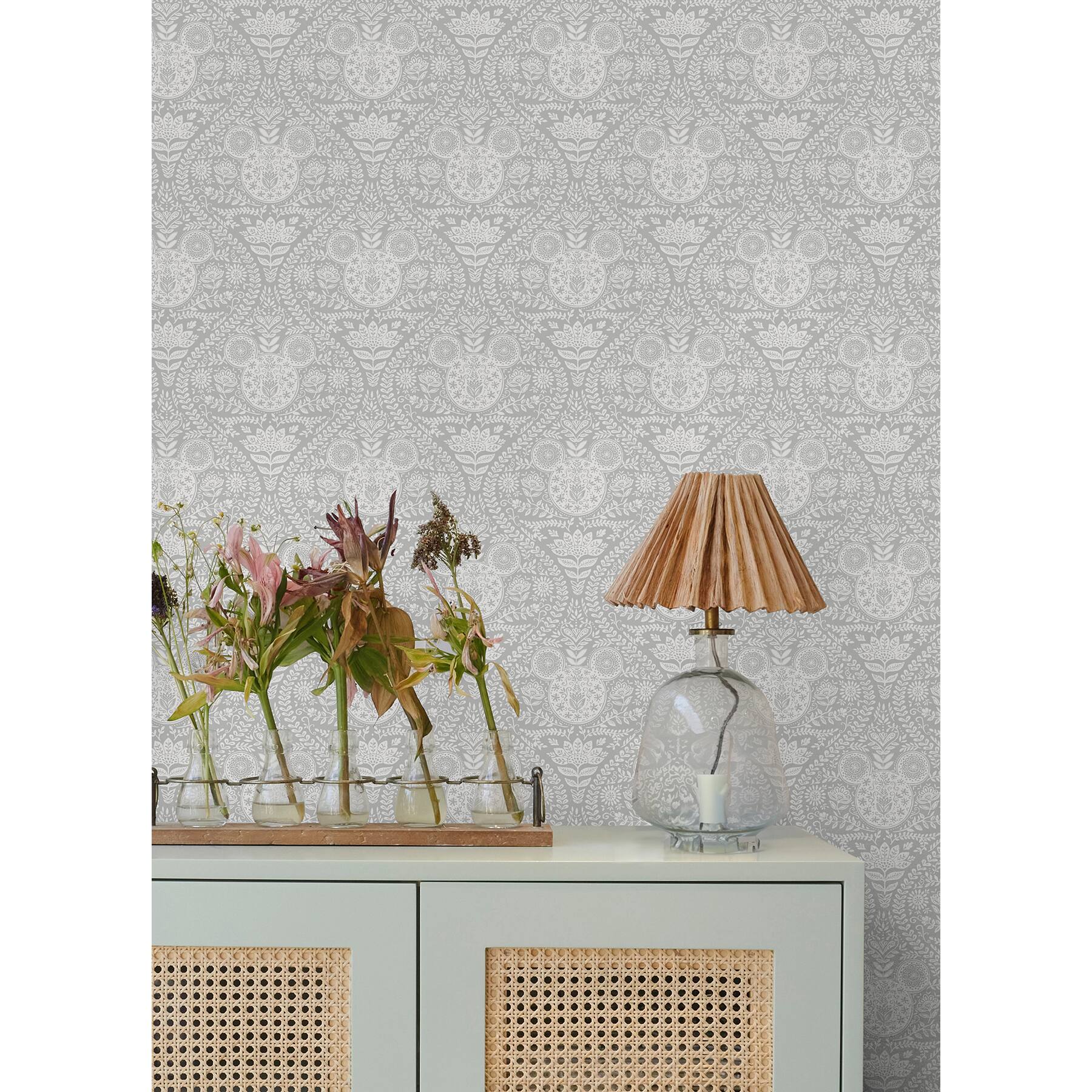 RoomMates Disney Mickey Mouse Block Print Peel & Stick Wallpaper