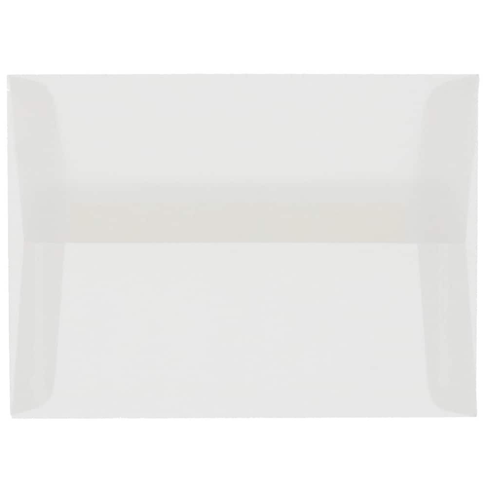 JAM Paper A8 Clear Translucent Vellum Invitation Envelopes, 25ct.