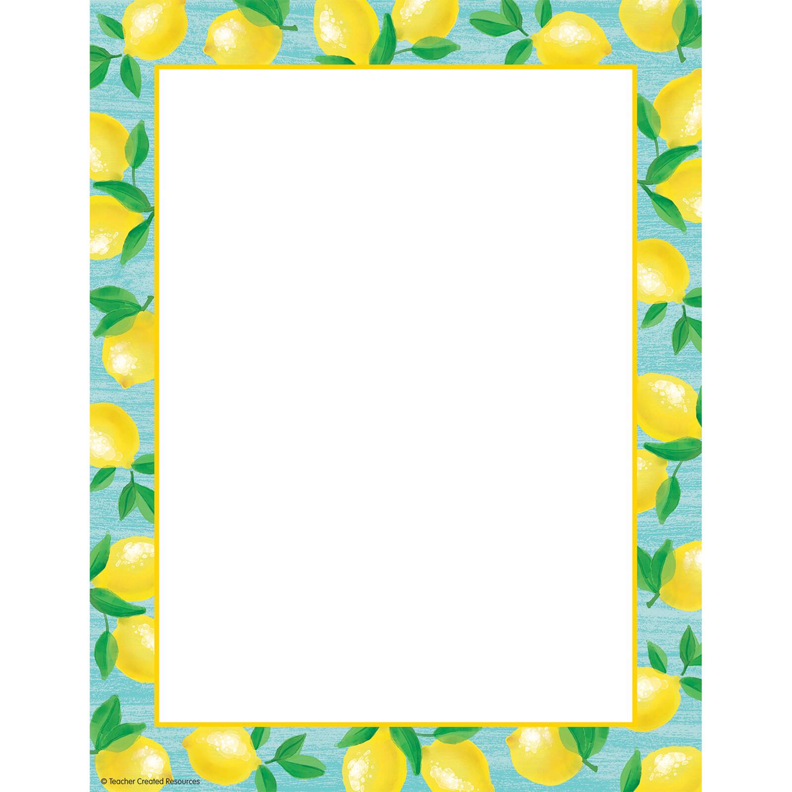 Teacher Created Resources Lemon Zest 8.5" x 11" Computer Paper, 6 Packs of 50