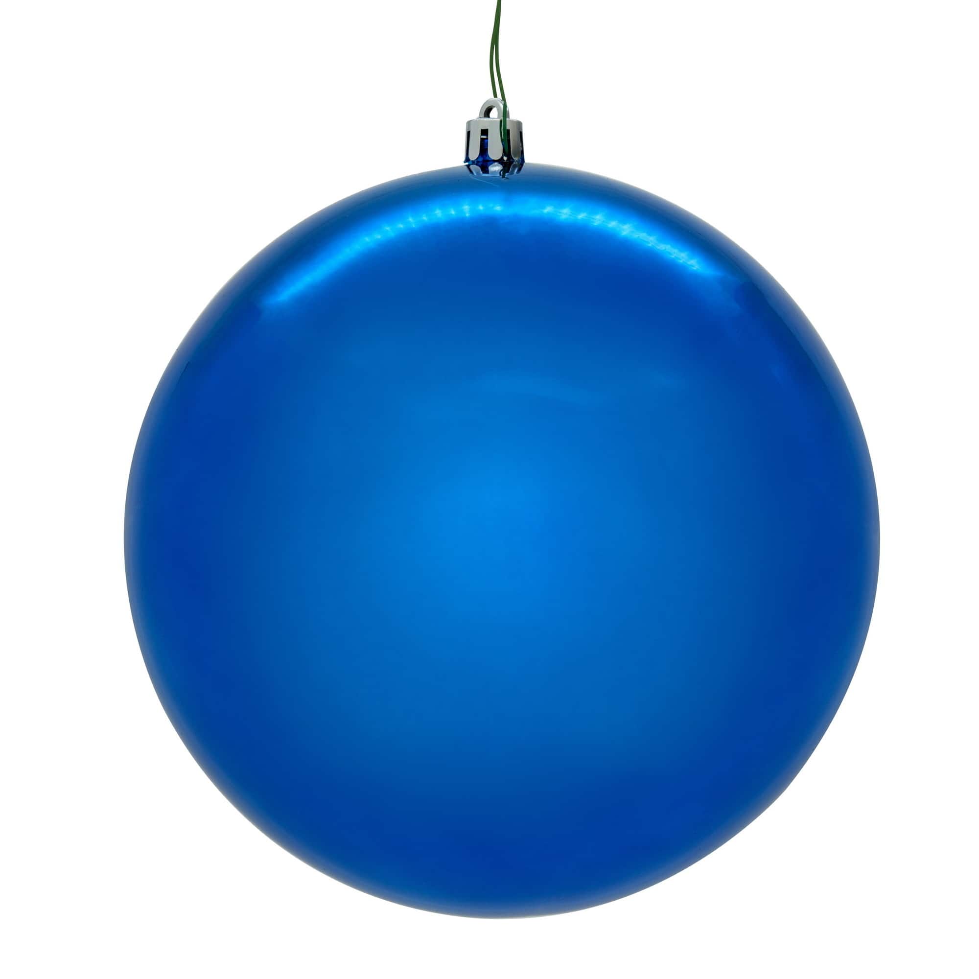 Vickerman 8" Shiny Seamless Ball Christmas Ornament in Blue | Michaels®