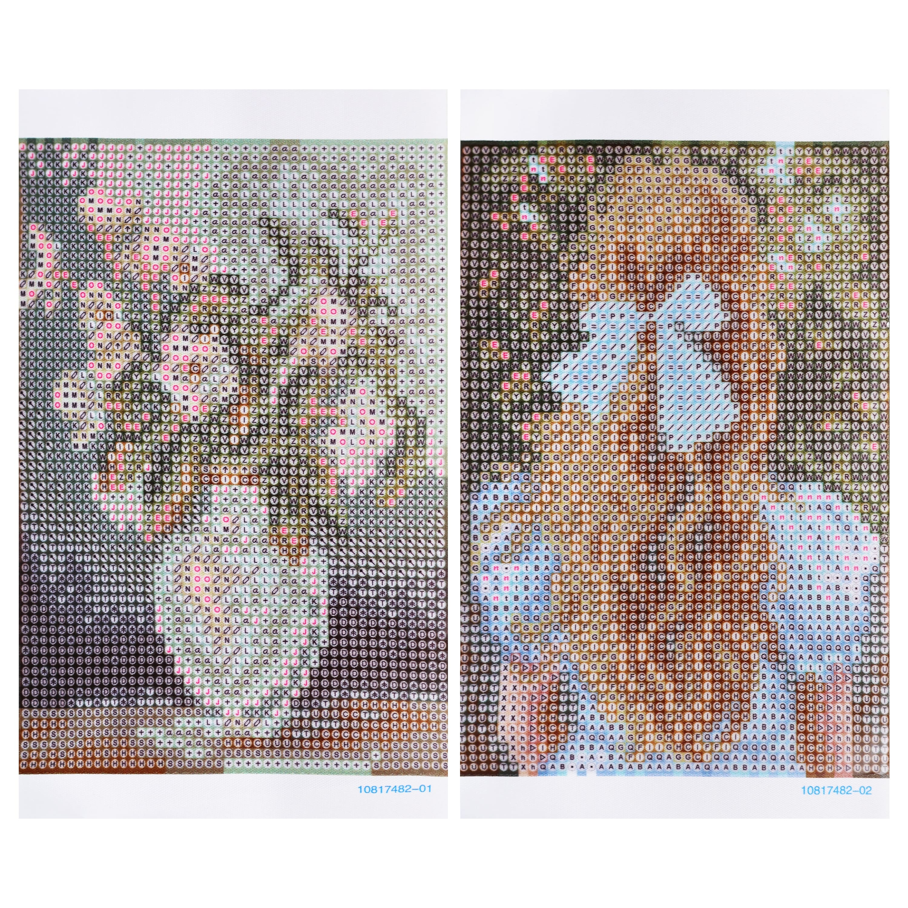 5" x 7" Girl & Bouquet Diamond Art Kit with Wooden Frames by Make Market®