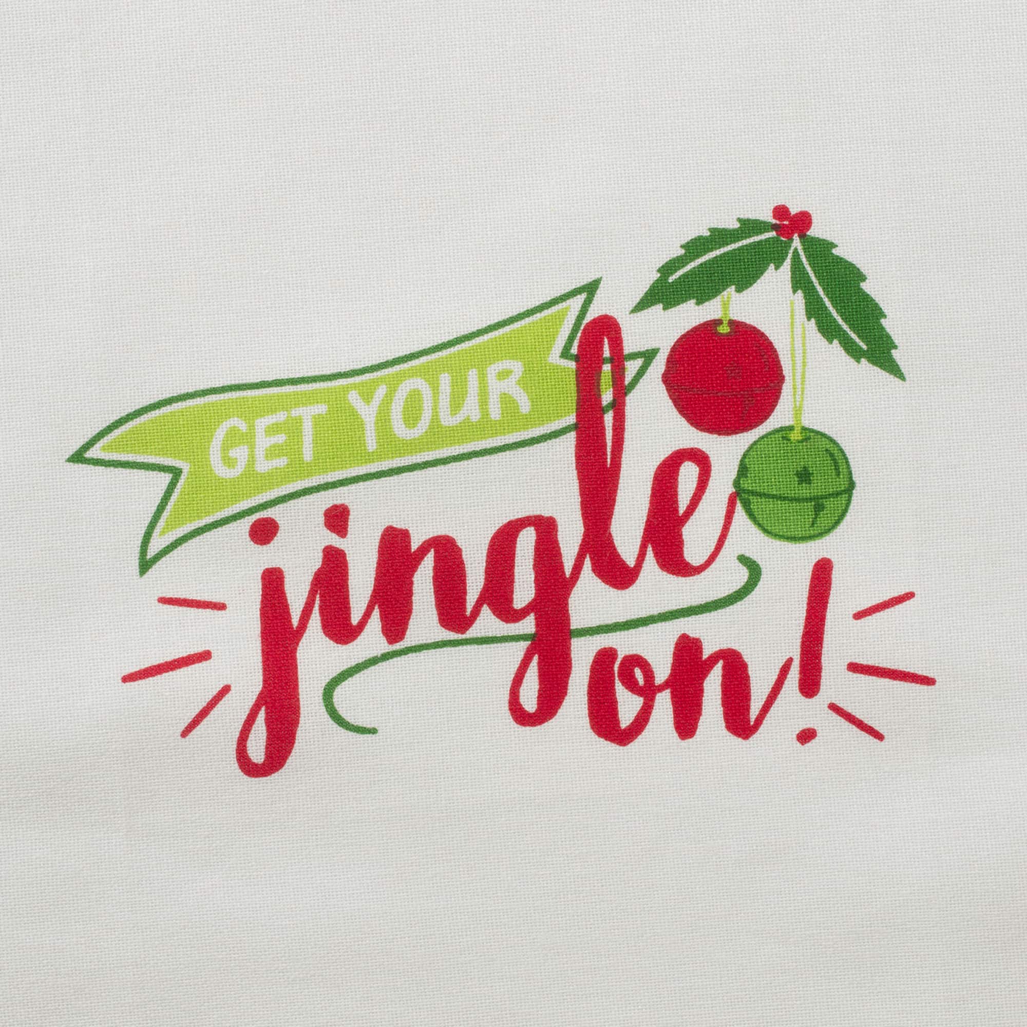 DII® Assorted Jingle On Holiday Printed Dishtowel Set