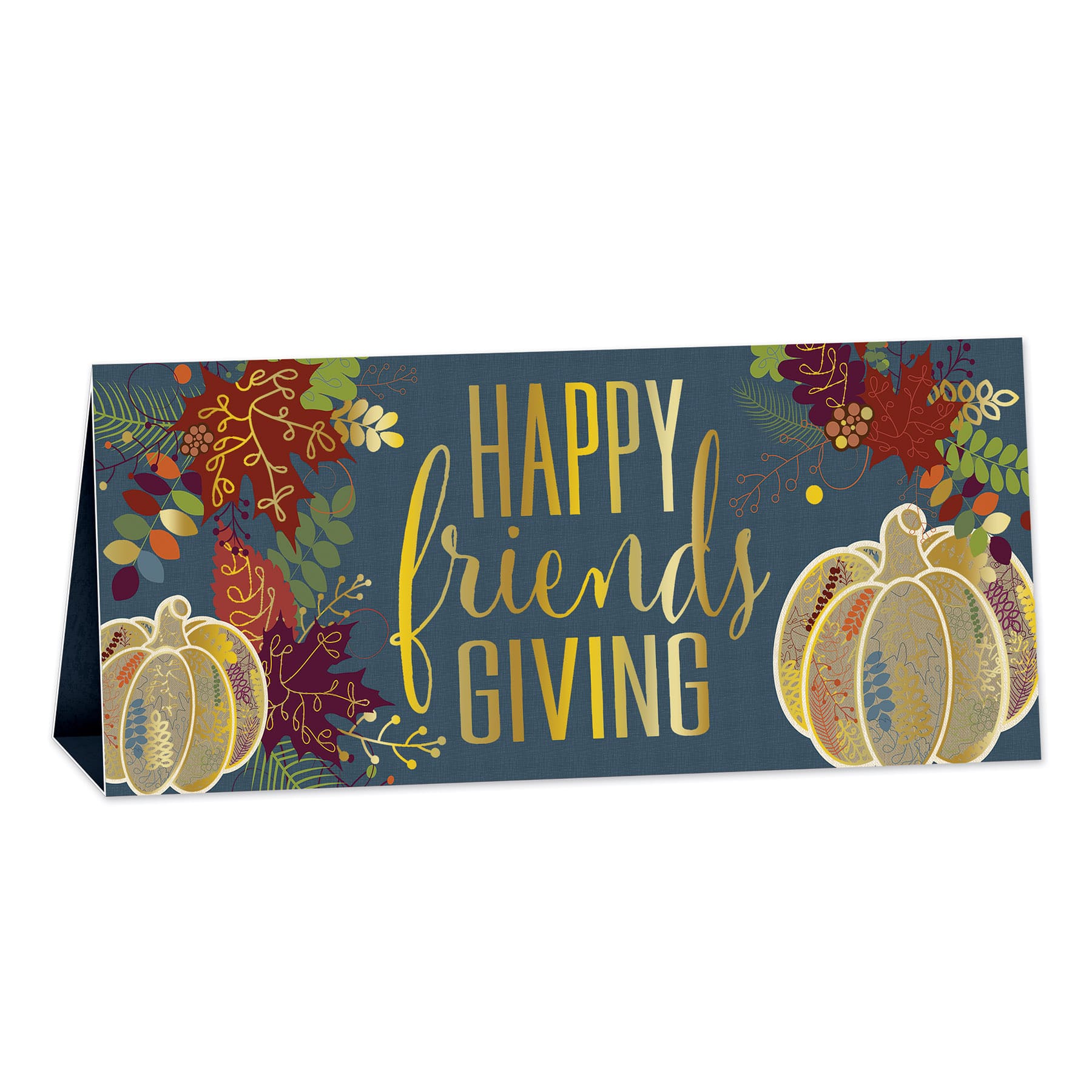 Beistle 6.25" x 13.5" 3D Foil Happy Friendsgiving Centerpiece