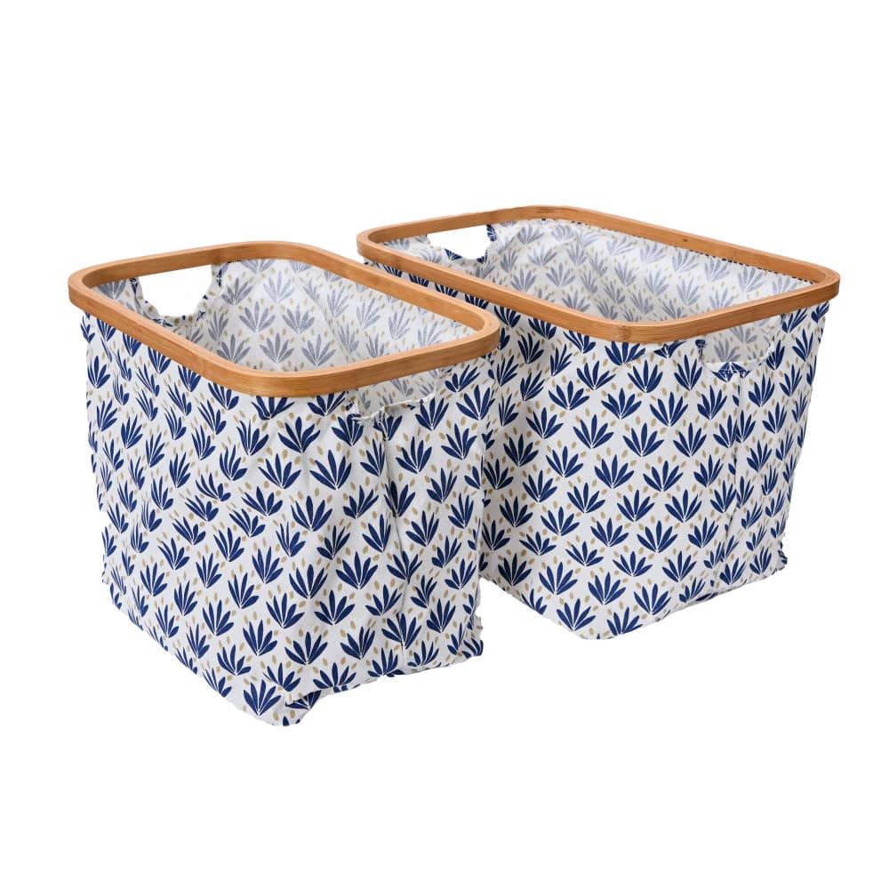 Household Essentials Krush Bamboo Rimmed Basket Set