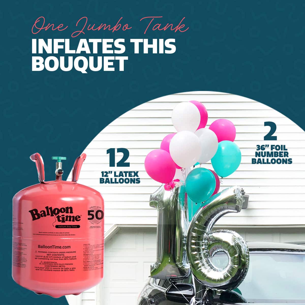Balloon Time® Jumbo Helium Tank