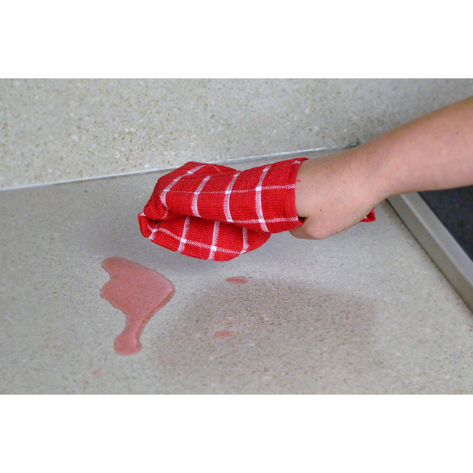 DII® Red & White Windowpane Terry Dishcloths, 6ct.