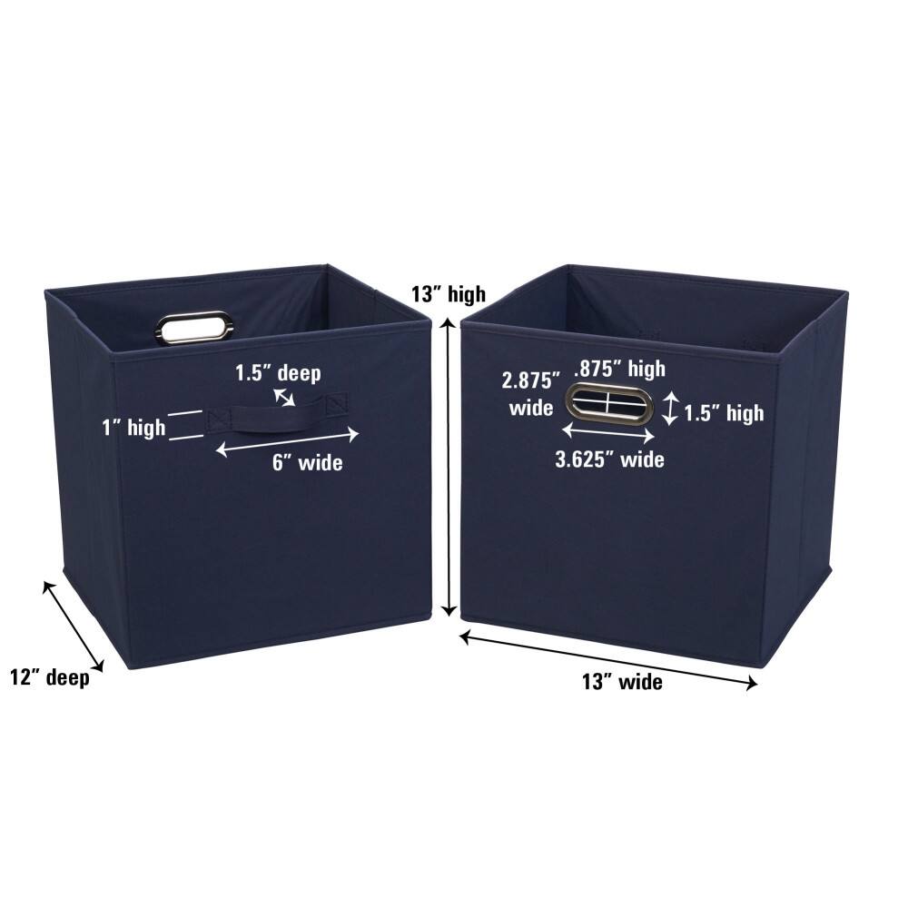 2 Pack Household Essentials 13" Fabric Storage Bins