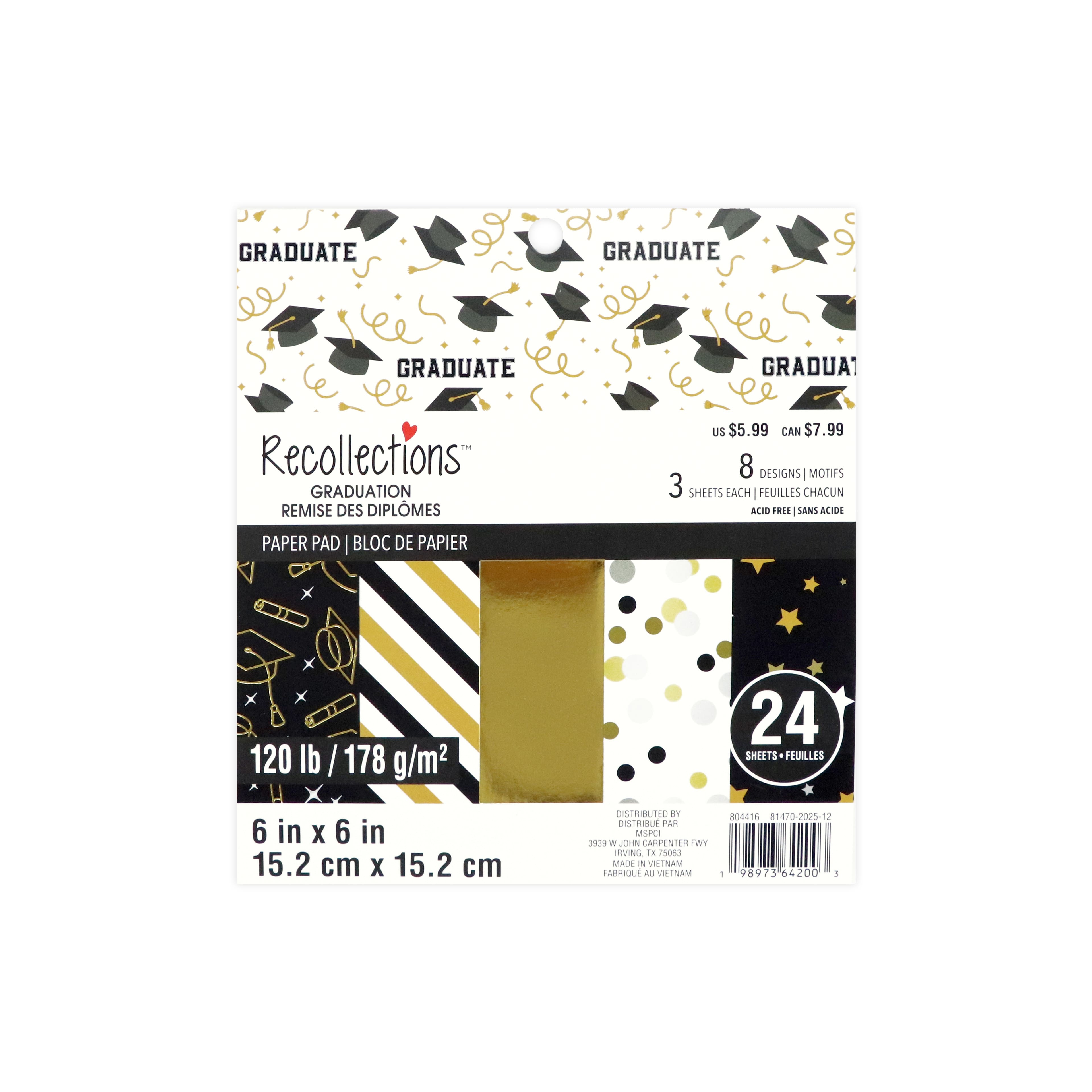 6" x 6" Graduation Paper Pad by Recollections™