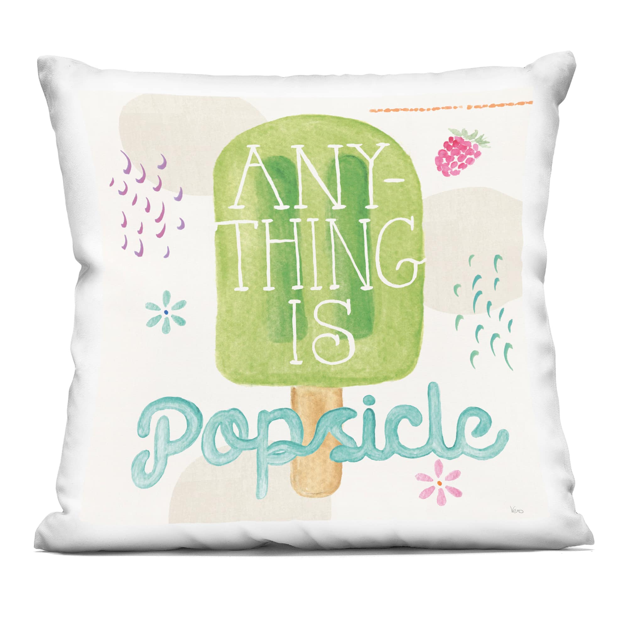Stupell Industries 18" x 18" Uplifting Summer Phrase Decorative Printed Indoor Pillow