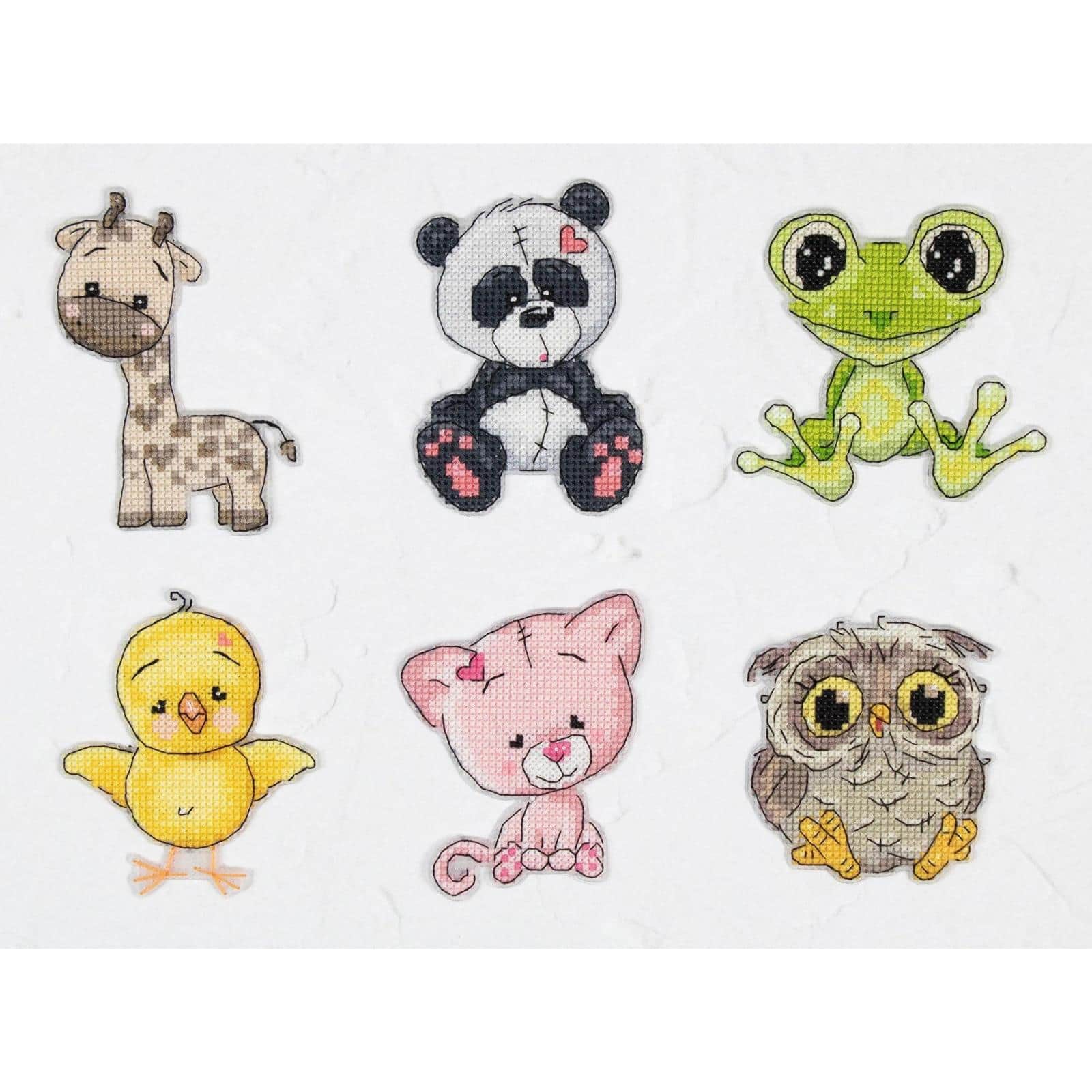 Luca-S Friends Plastic Canvas Counted Cross Stitch Kit