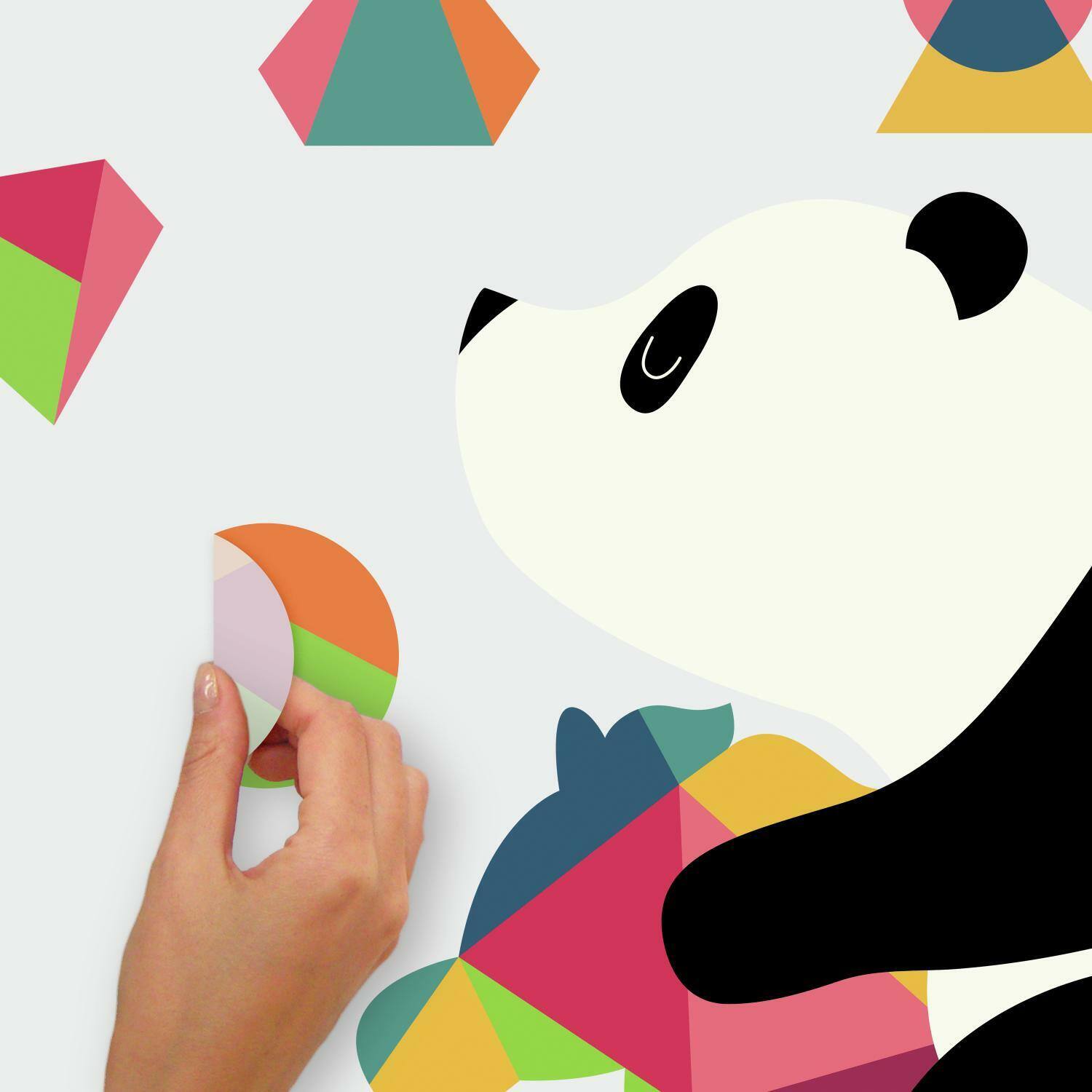 RoomMates Andy Westface Panda Nursery Peel & Stick Giant Wall Decals