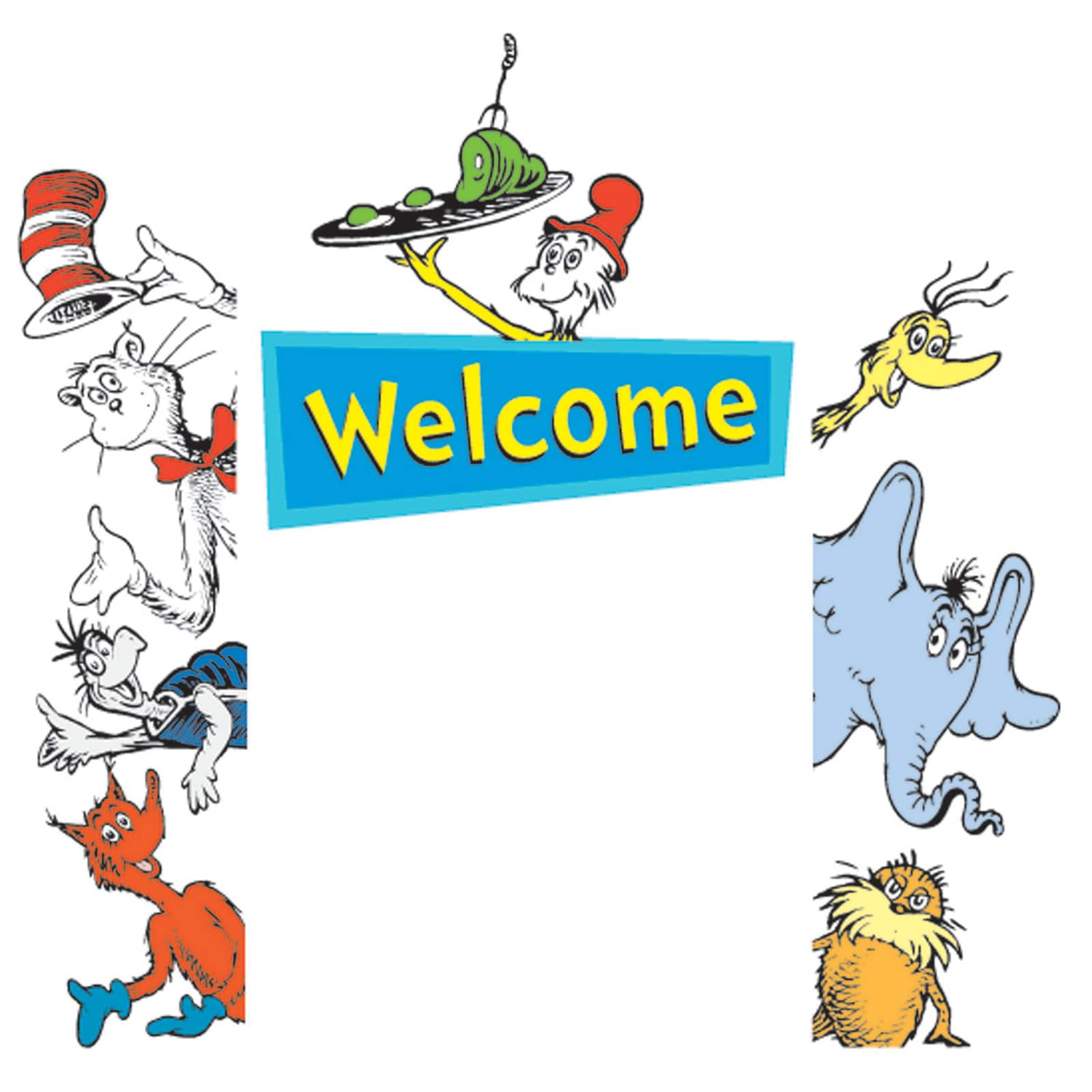 Eureka® Dr. Seuss™ Welcome Go-Arounds®, 3 Sets of 8 per Sheet