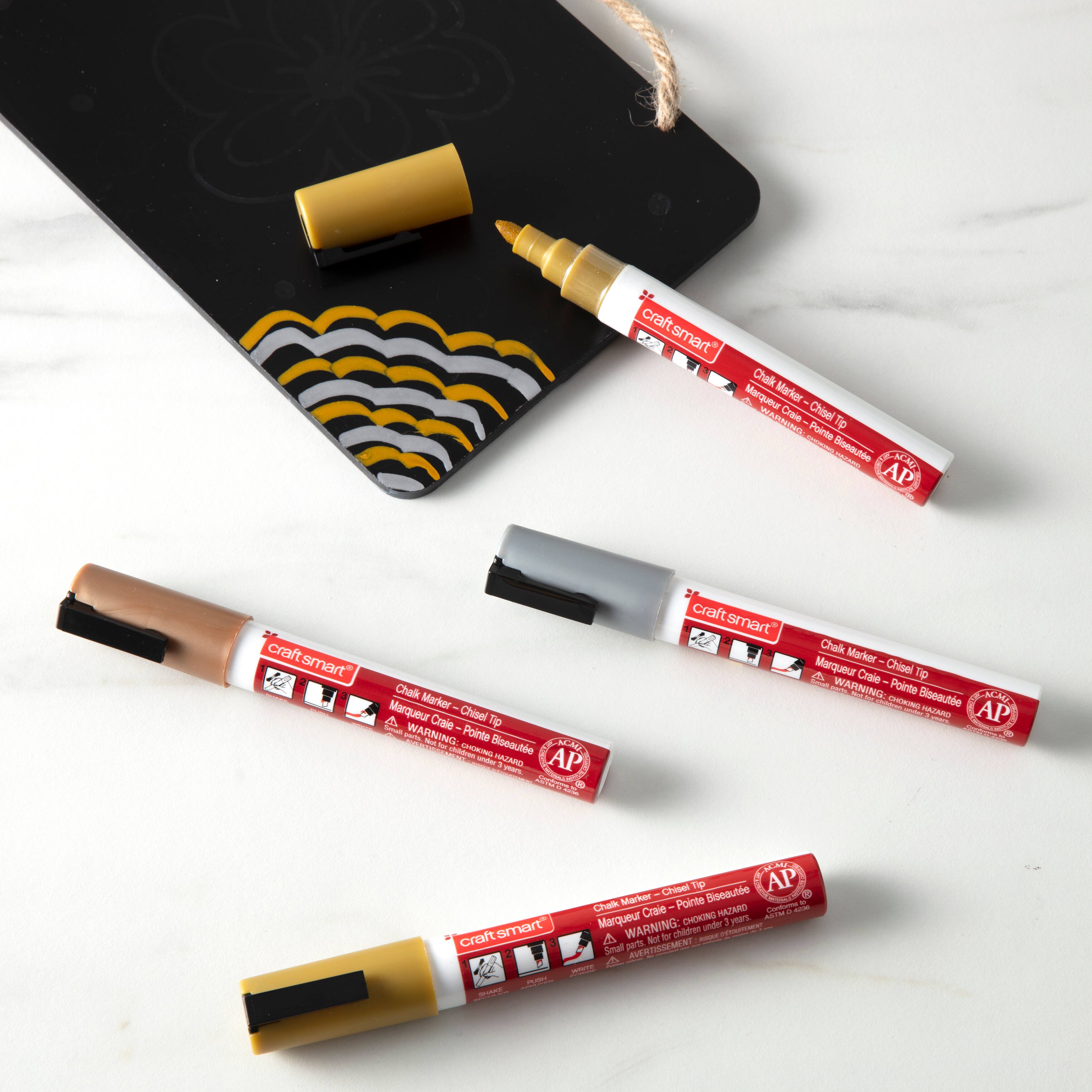 9 Packs: 4 ct. (36 total) Metallic Chalk Marker Set by Craft Smart®