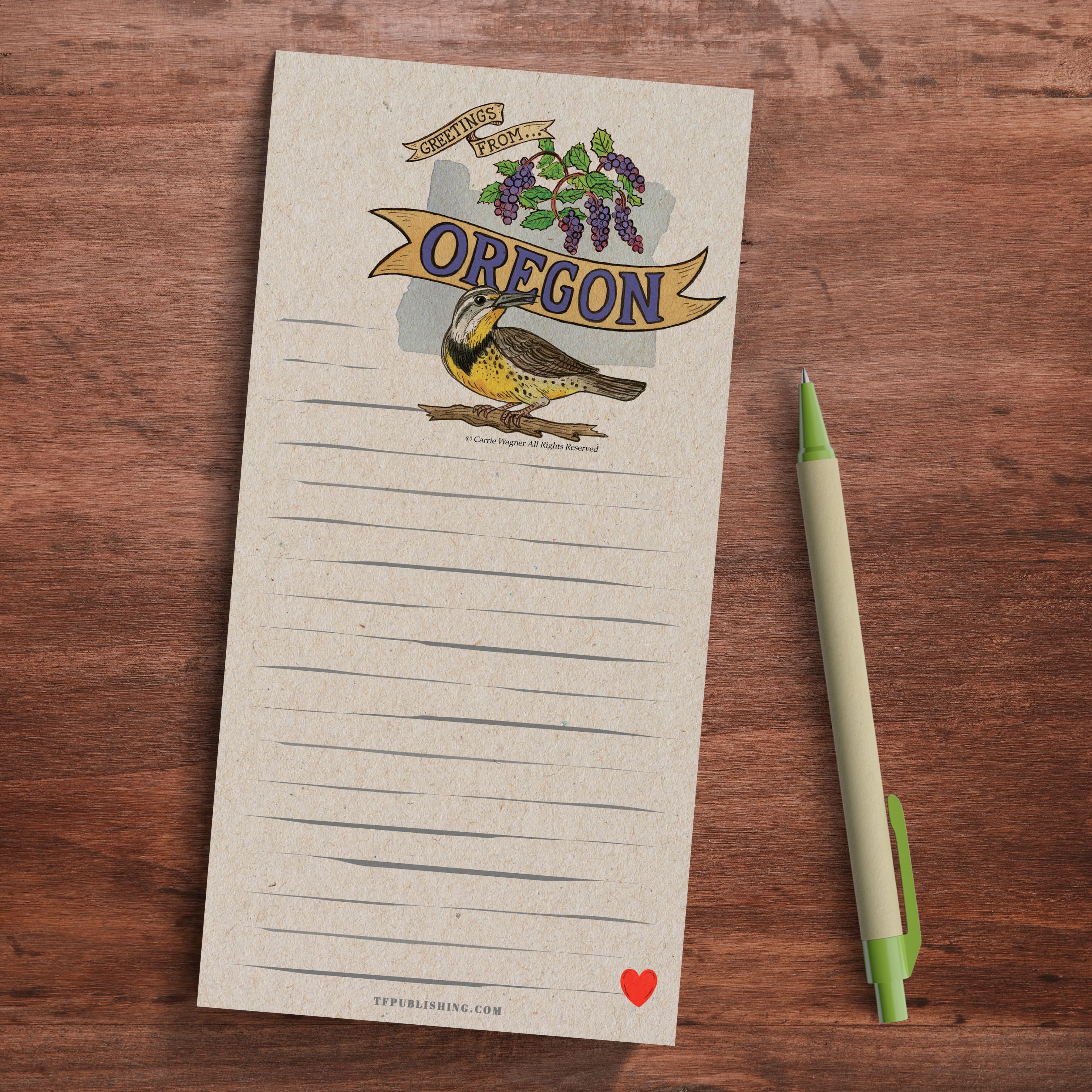 TF Publishing Oregon Magnet Pad