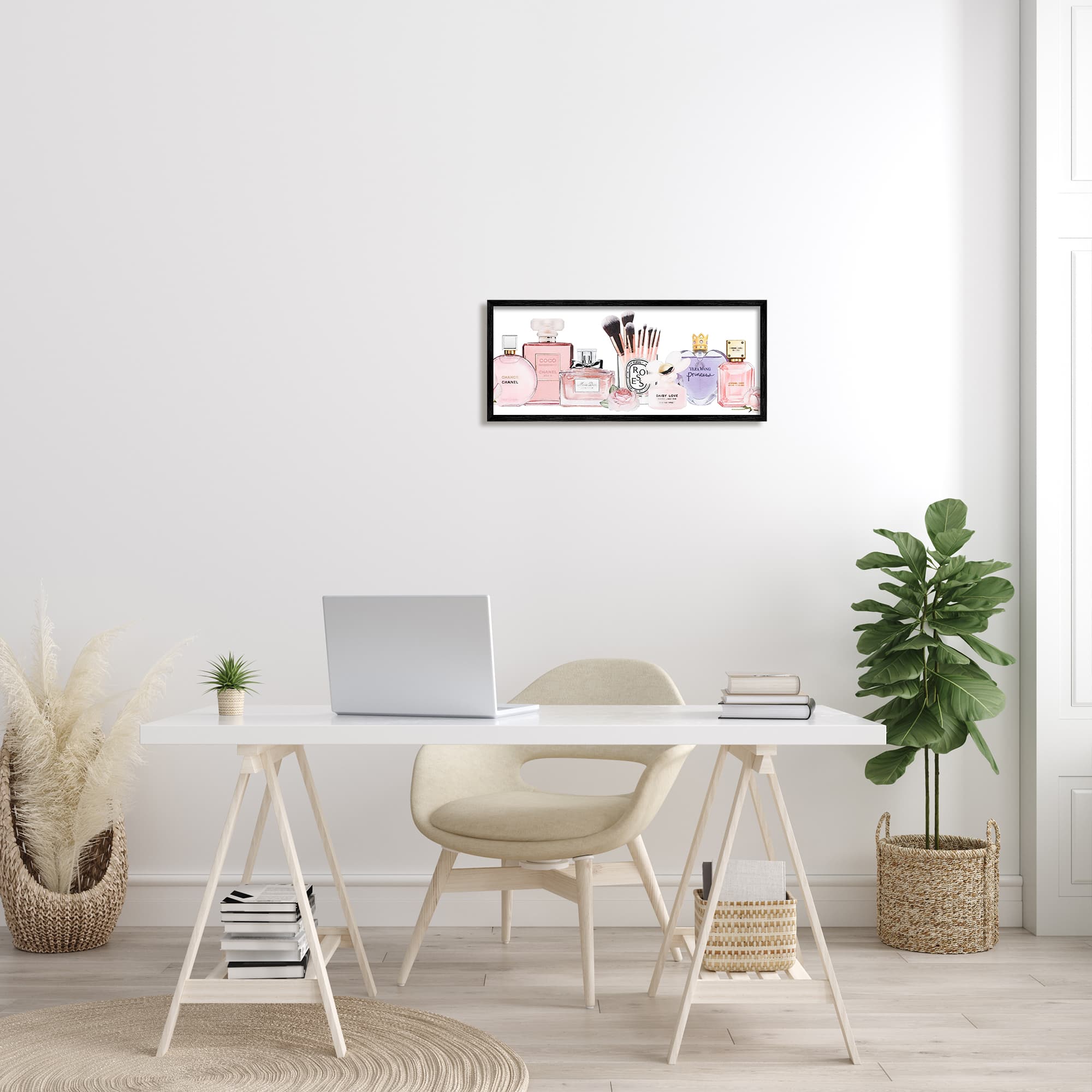 Stupell Industries Women's Fashion Fragrance Glam Accessories in Black Frame Wall Art
