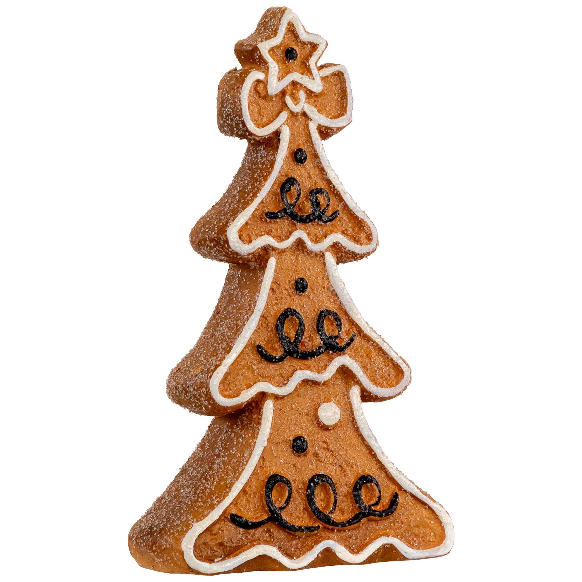 Northlight 6.25" Frosted Gingerbread Christmas Tree Figurine