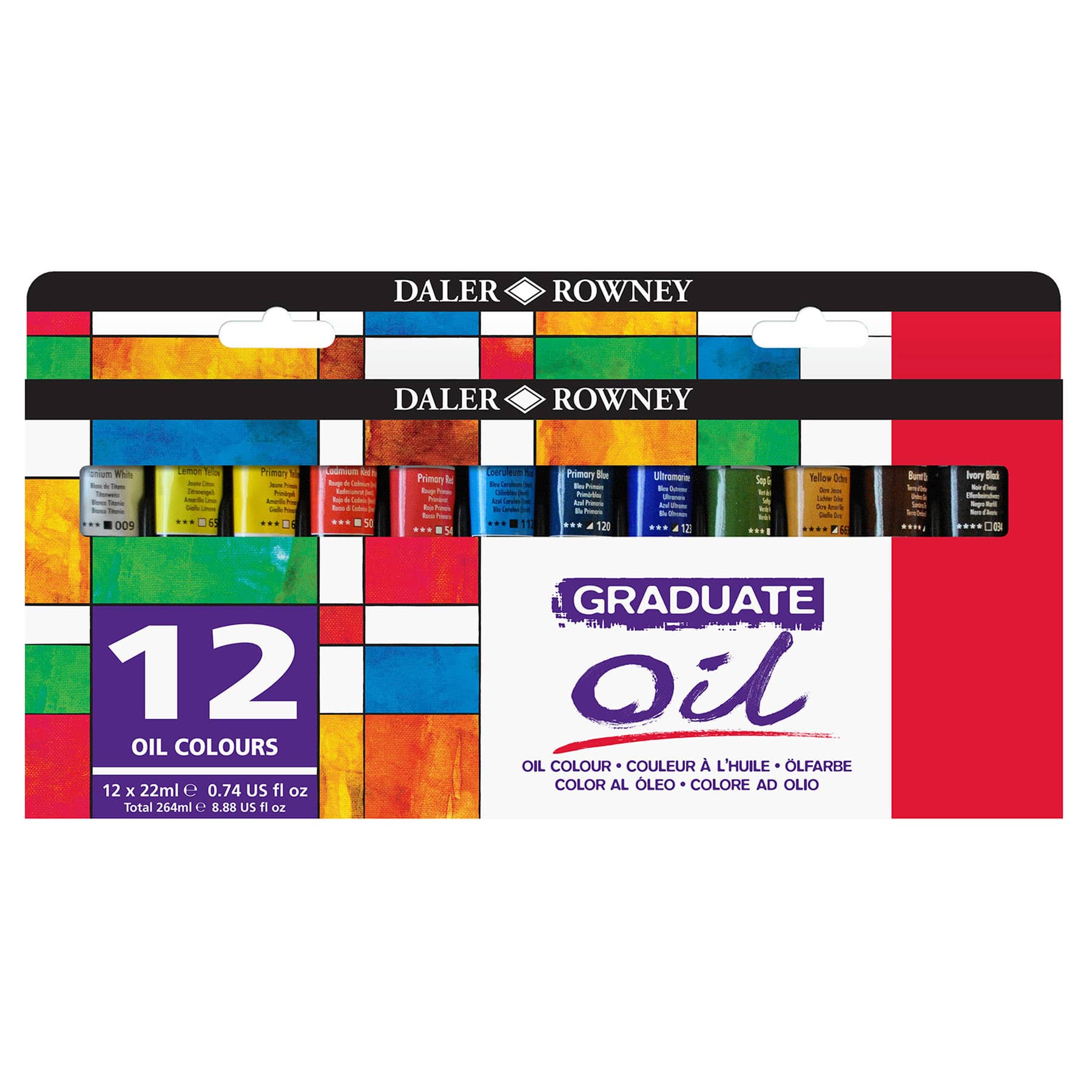 Daler-Rowney® Graduate 12 Color Oil Paint Set