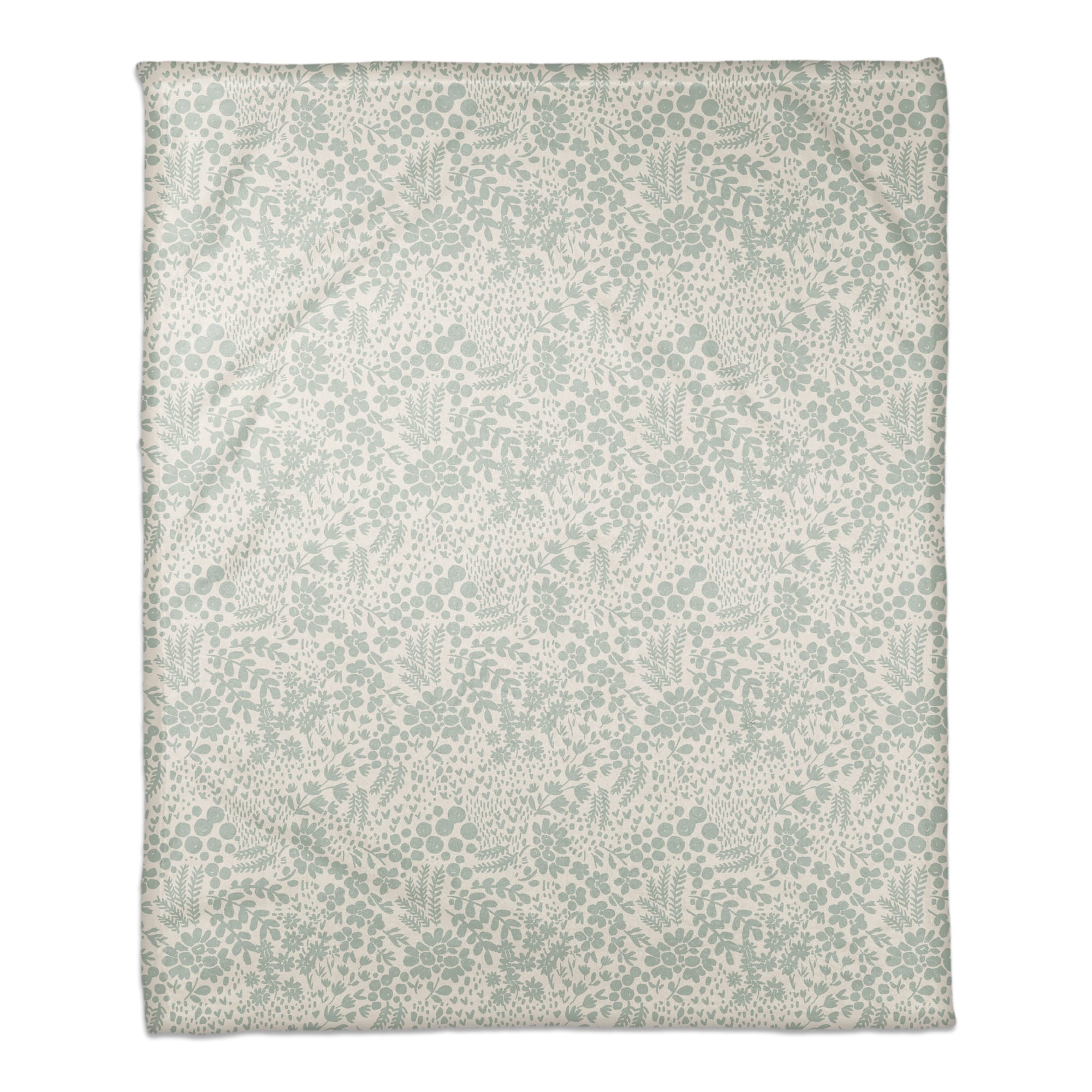 Dainty Floral Coral Fleece Blanket