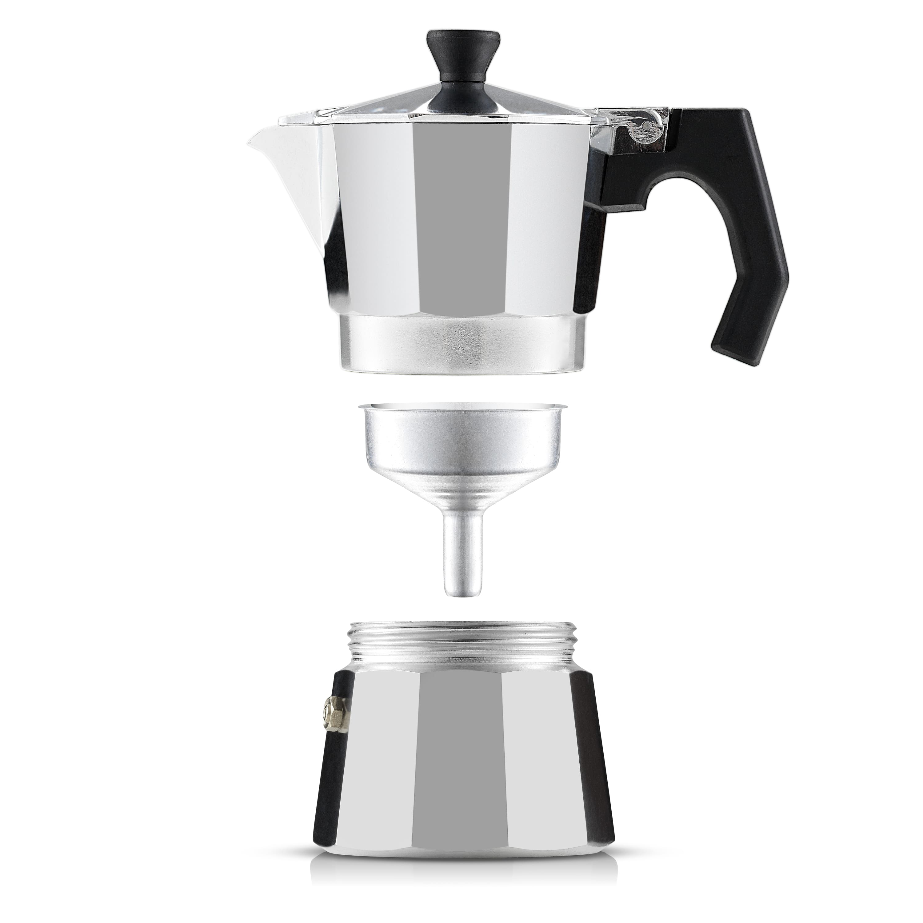 JoyJolt® Italian Moka Pot Cup Stovetop Aluminum Espresso Maker