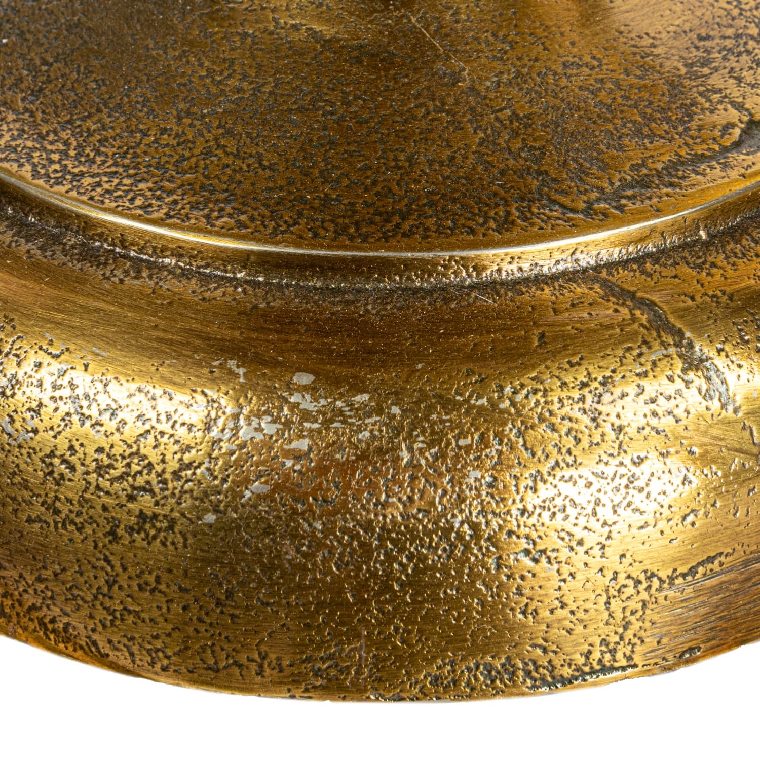 Hello Honey® 19" Round Gold Nautical Accent Table with Anchor Base