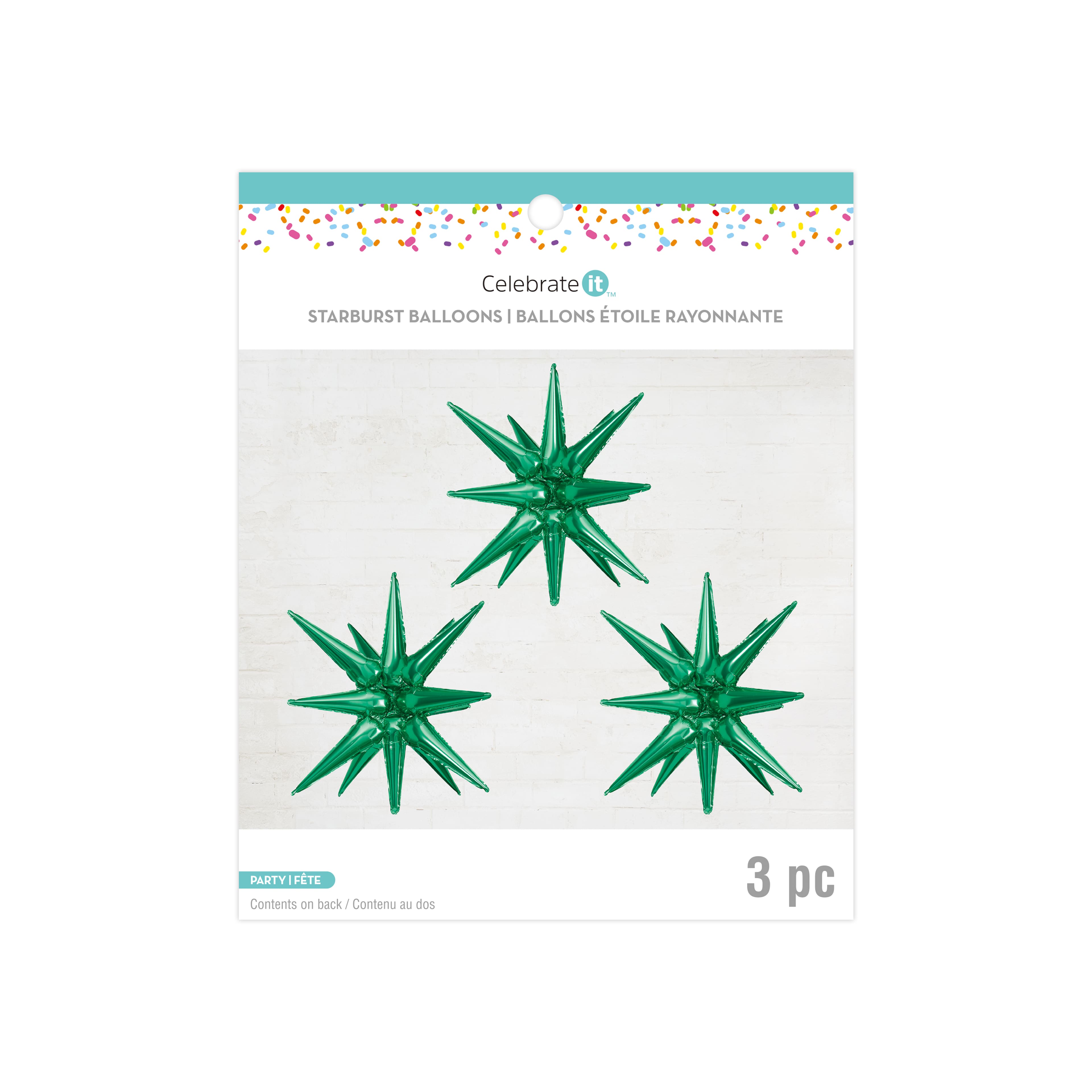 6 Packs: 3 ct. (18 total) 26" Starburst Foil Balloons by Celebrate It™