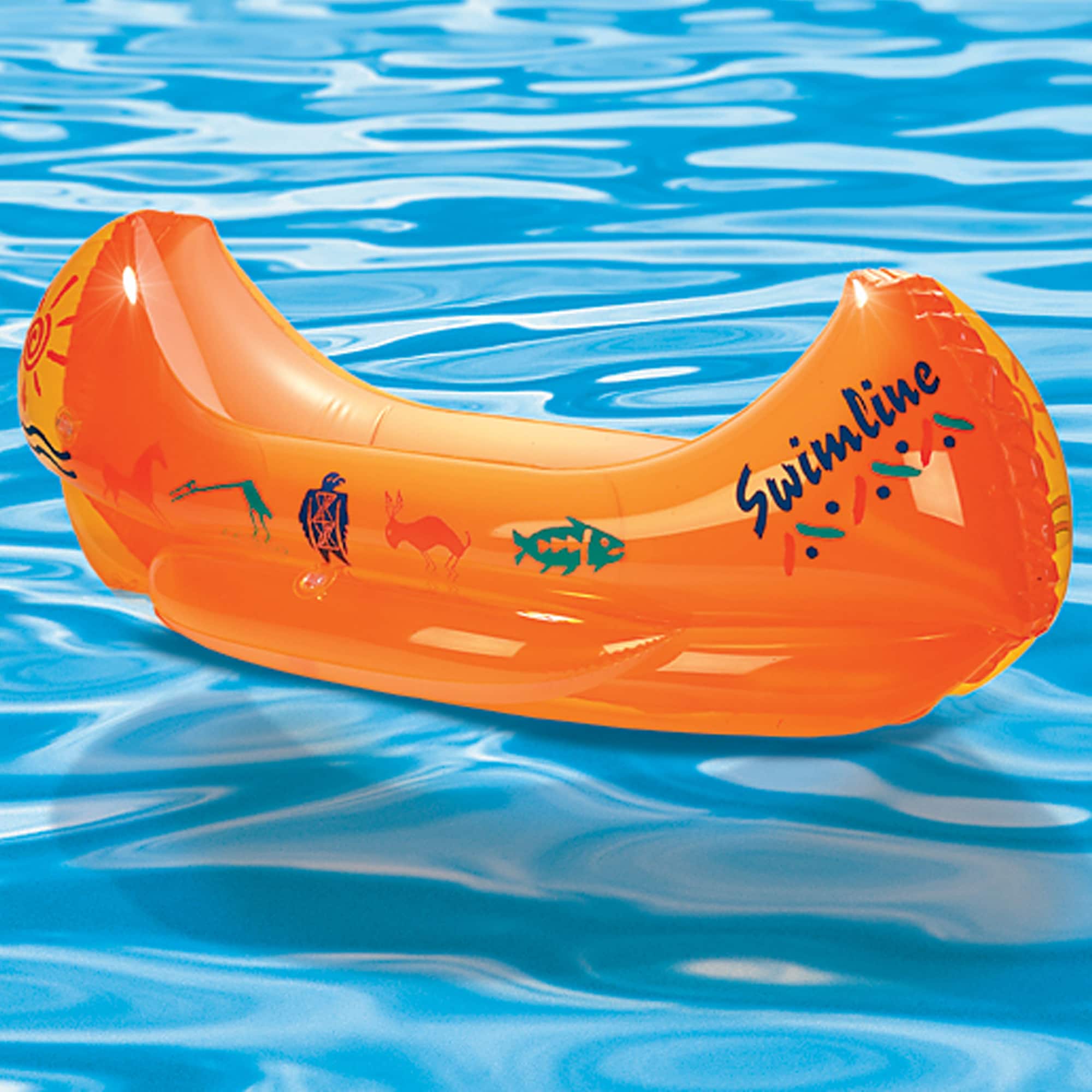Swimline 4ft. Inflatable Canoe Swimming Pool Float