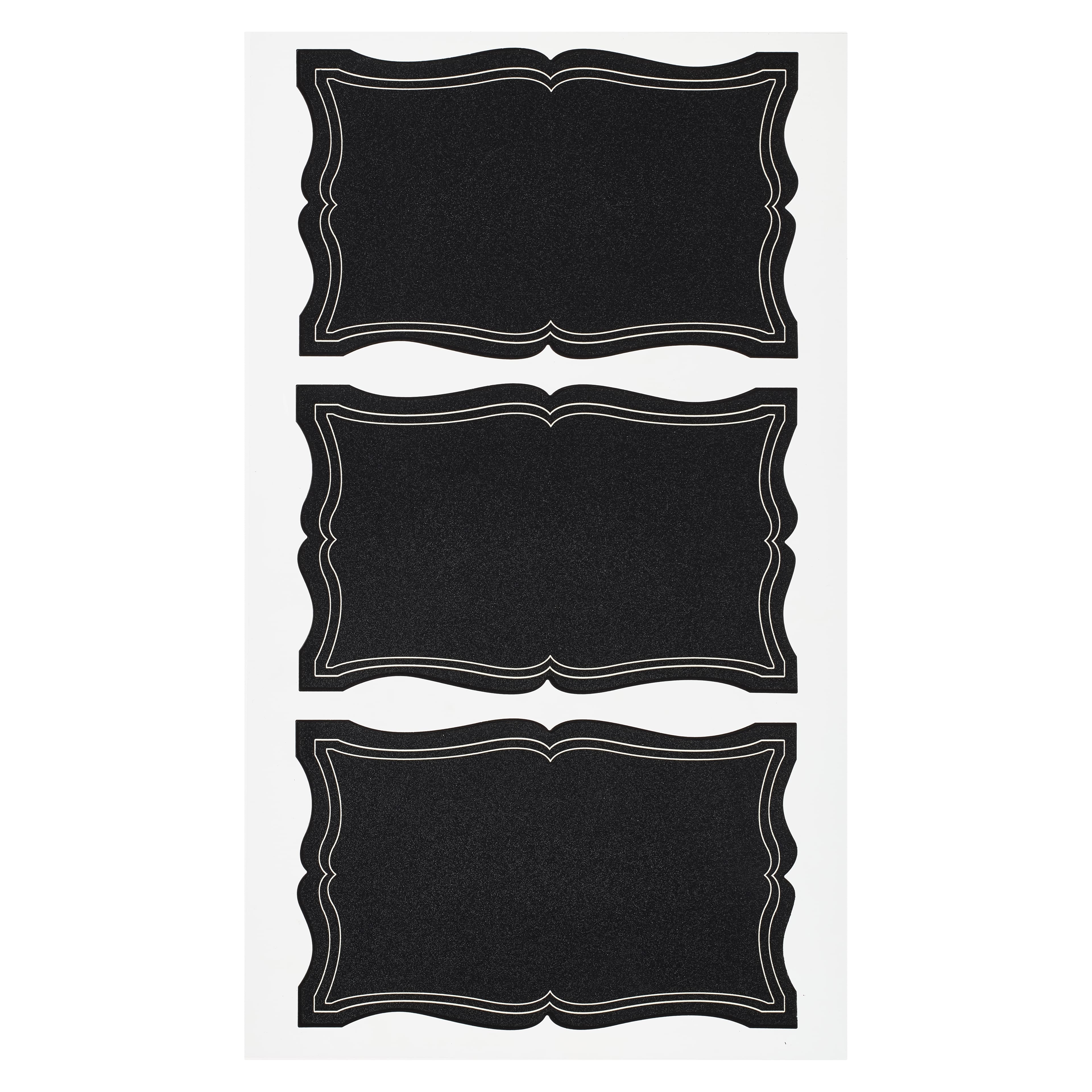 12 Packs: 9 ct. (108 total) Rectangular Chalkboard Labels by Recollections™