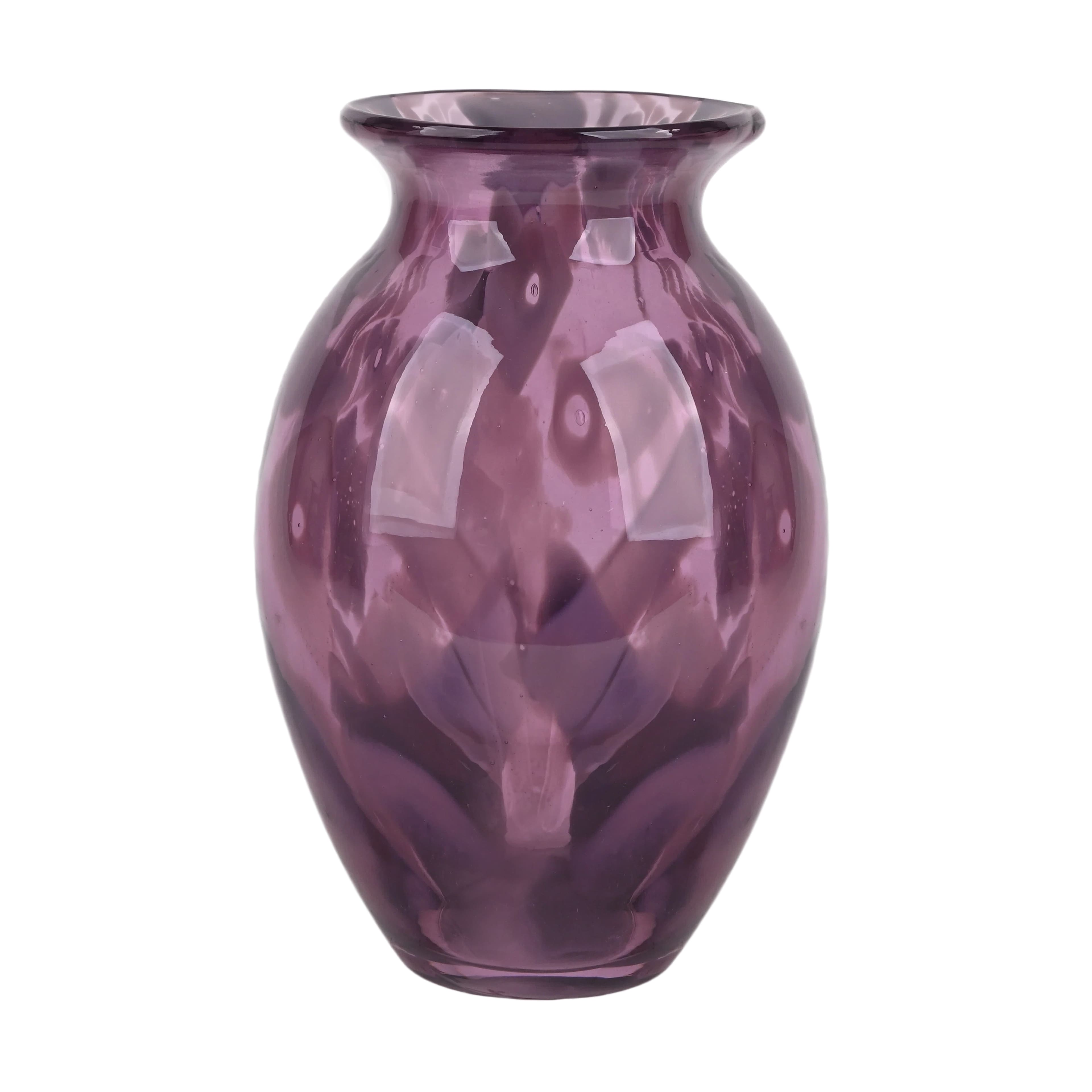 7.75" Pink & Light Brown Glass Vase by Ashland®