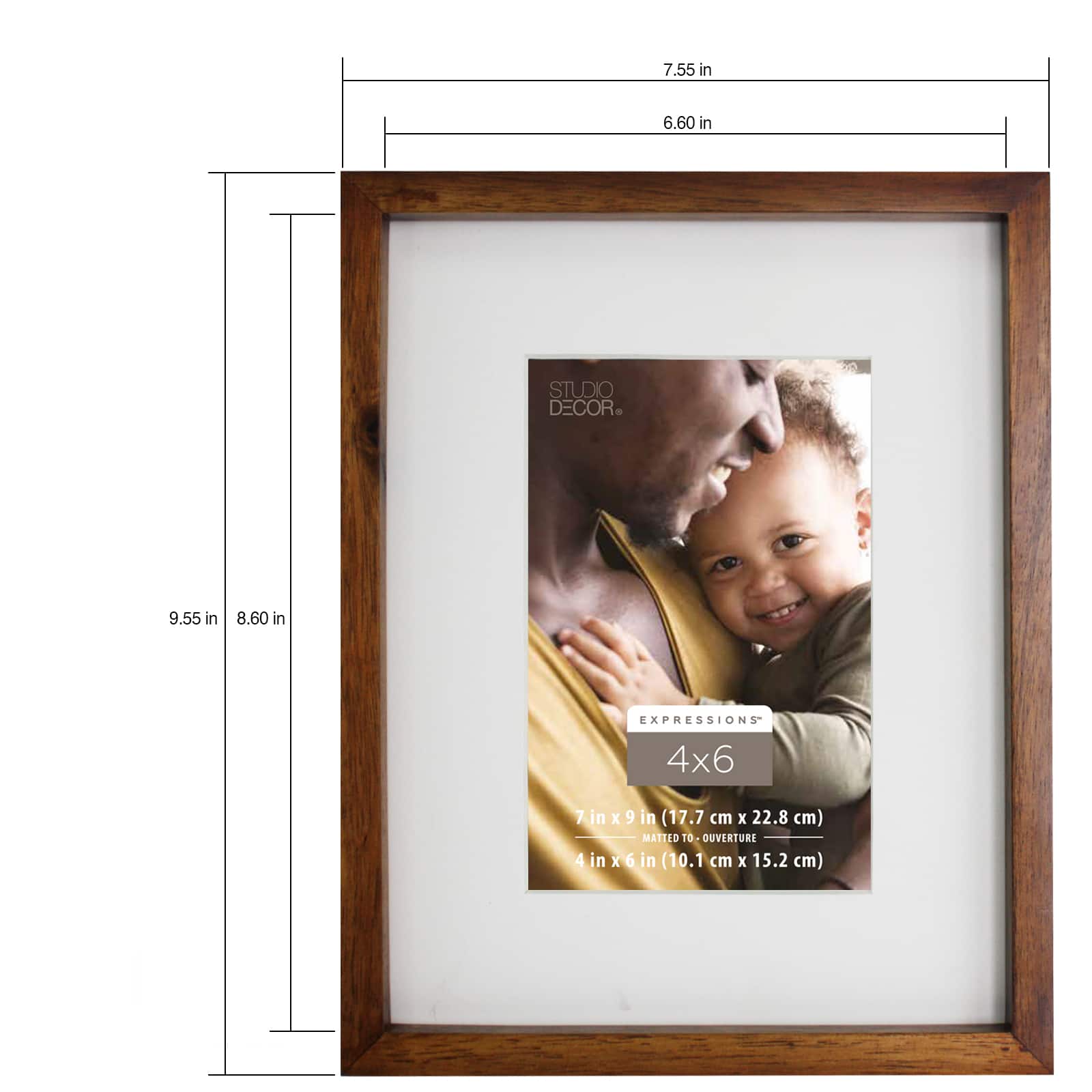 12 Pack: Walnut Thin 4" x 6" Frame, Expressions™ by Studio Décor®