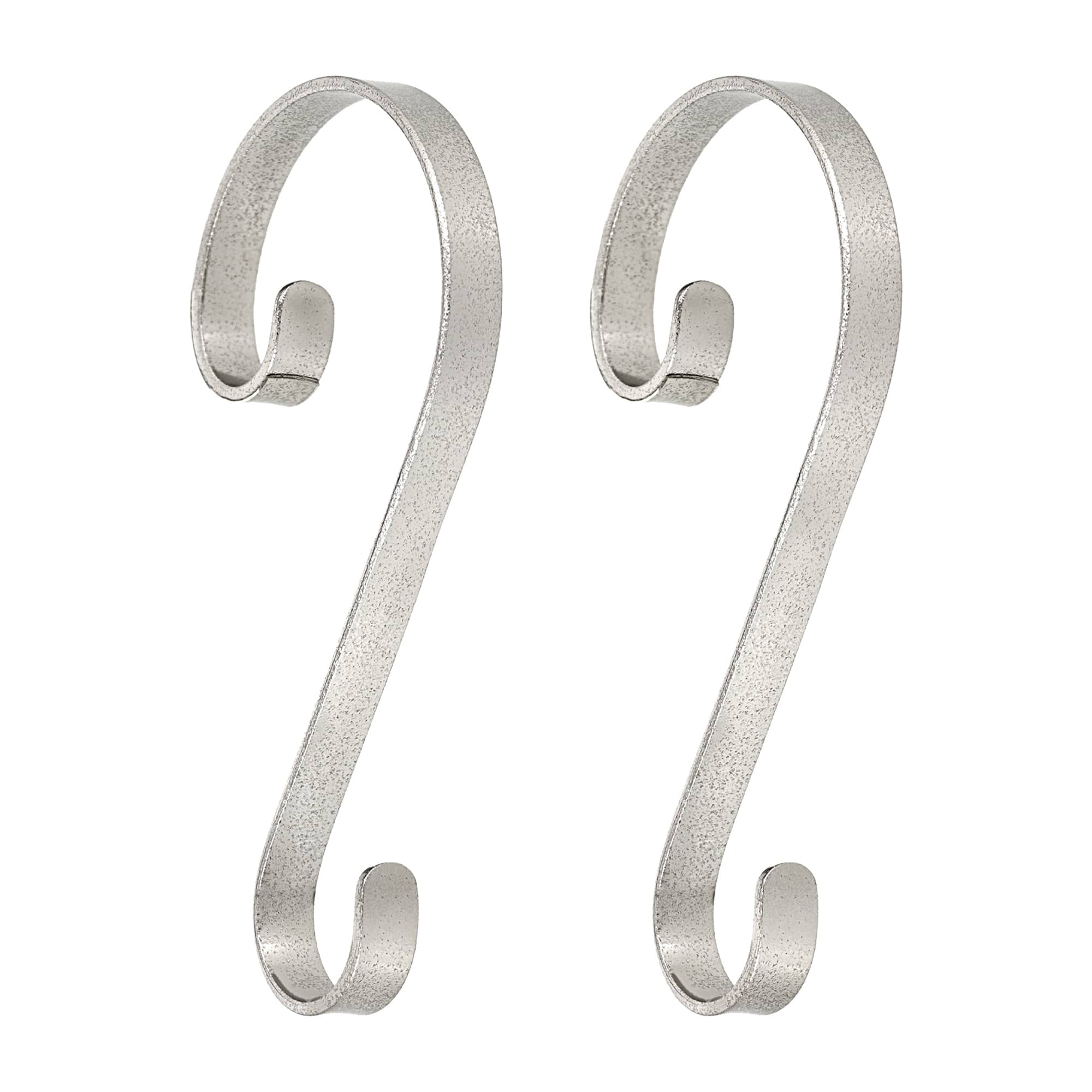 Haute Decor Stocking Scrolls® Glimmer Silver Stocking Holders